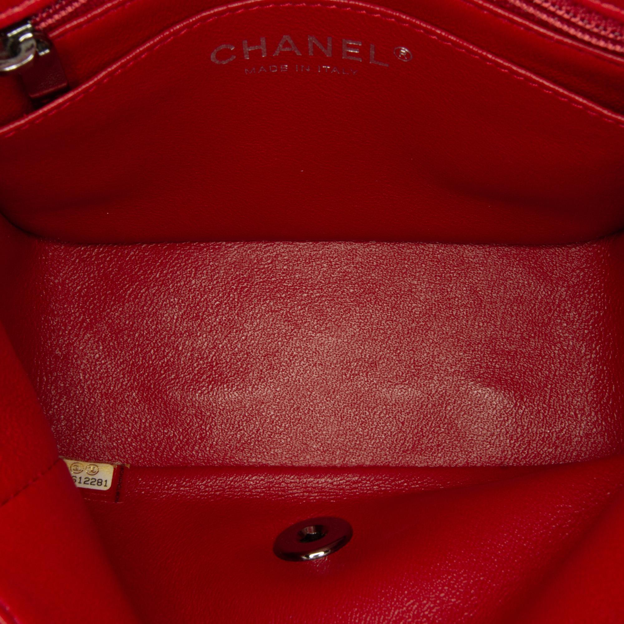 Chanel Mini Classic Lambskin Square Single Flap (SHG-xpK8dp)