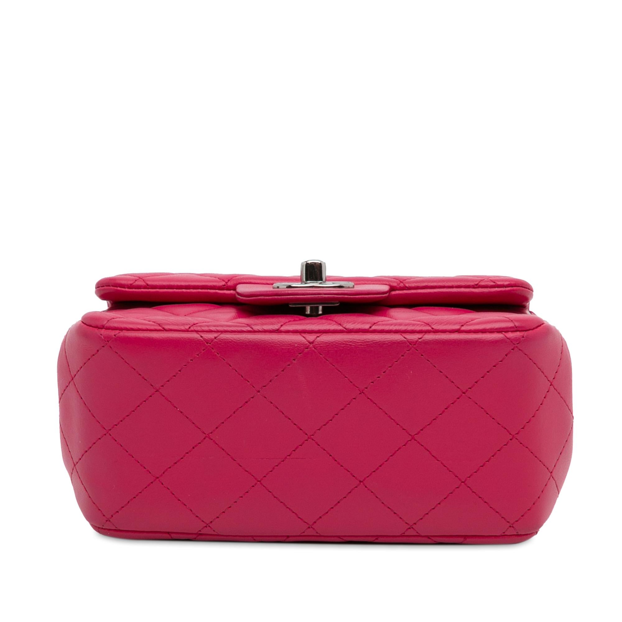 Chanel Mini Classic Lambskin Square Single Flap (SHG-w1g0FJ)