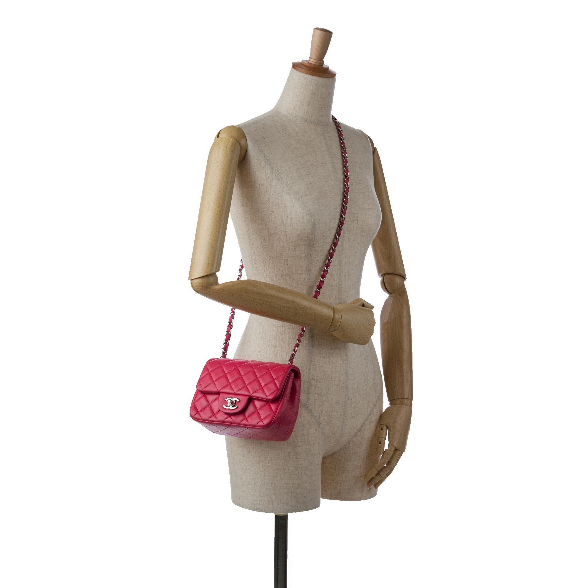 Chanel Mini Classic Lambskin Square Single Flap (SHG-w1g0FJ)