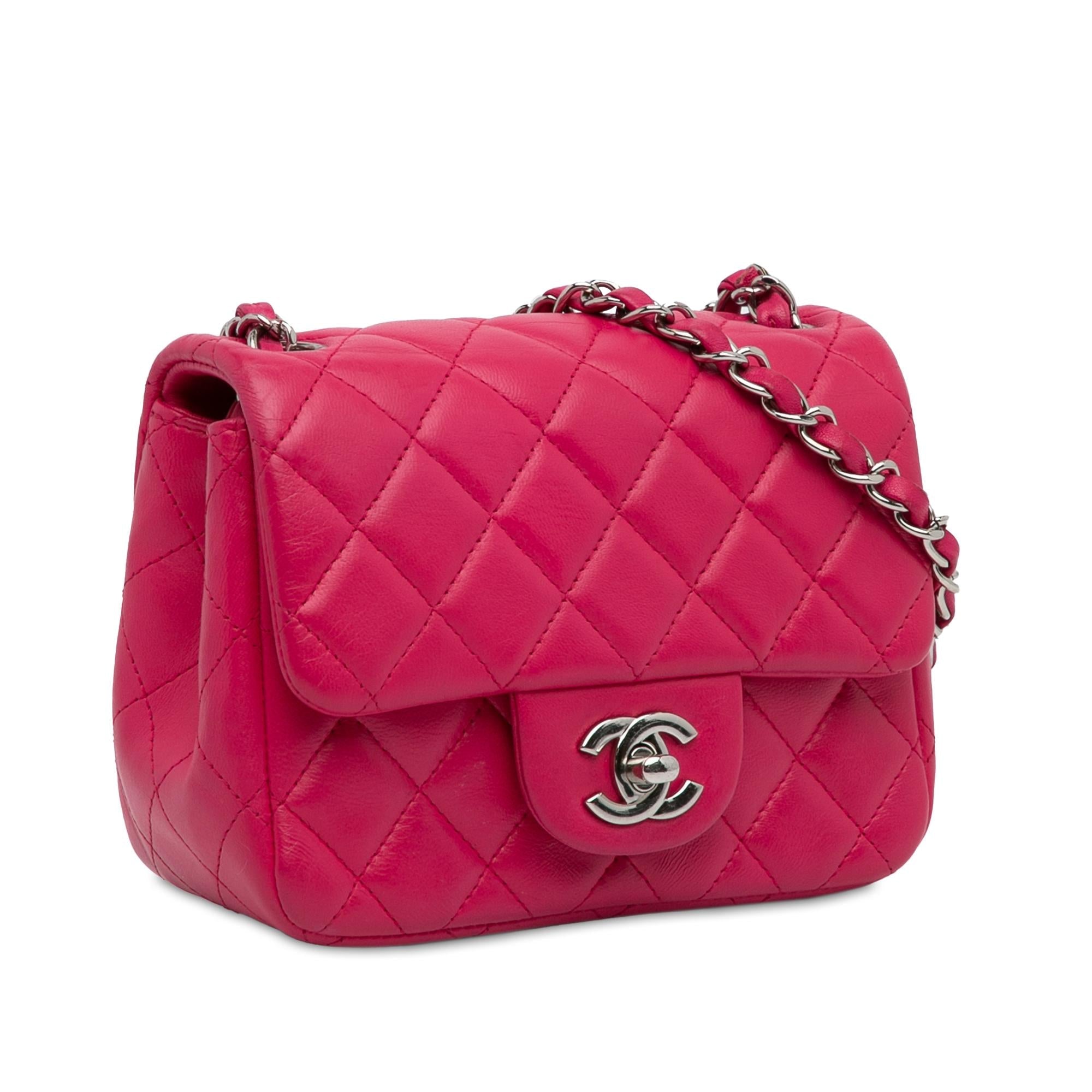 Chanel Mini Classic Lambskin Square Single Flap (SHG-w1g0FJ)