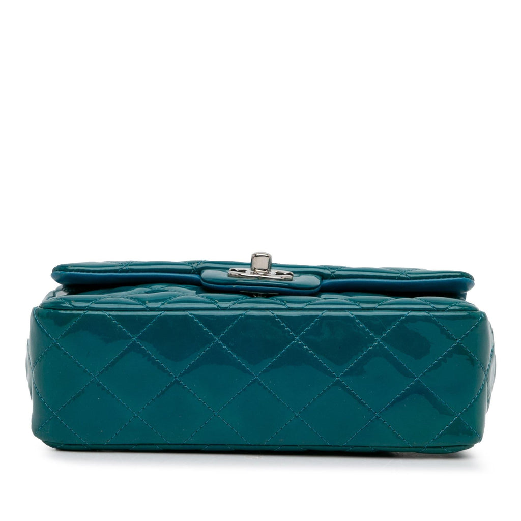 Chanel Mini Classic Patent Rectangular Single Flap (SHG-9x8gL6)
