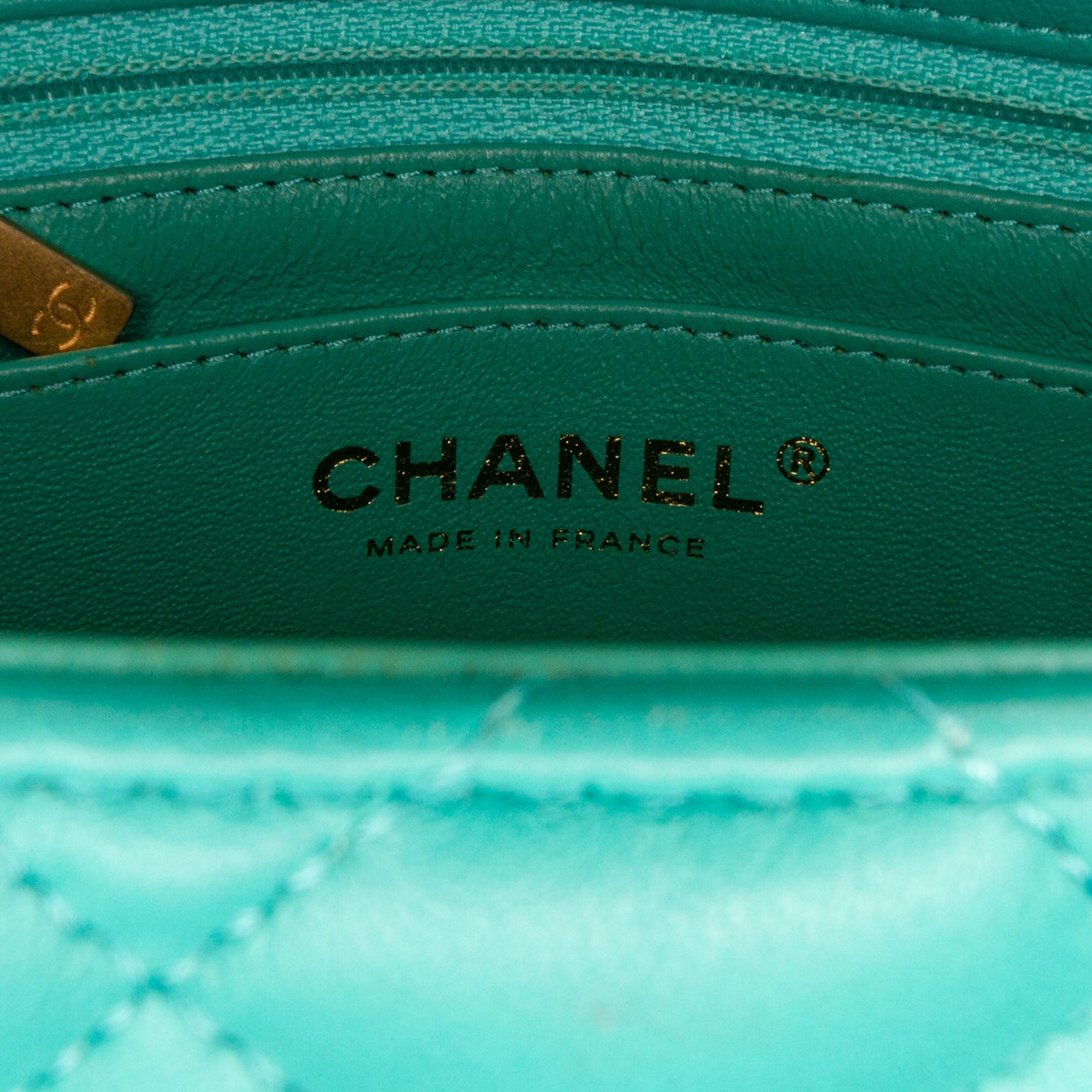 Chanel Mini Classic Square Lambskin Single Flap Bag (SHG-oxXAOp)