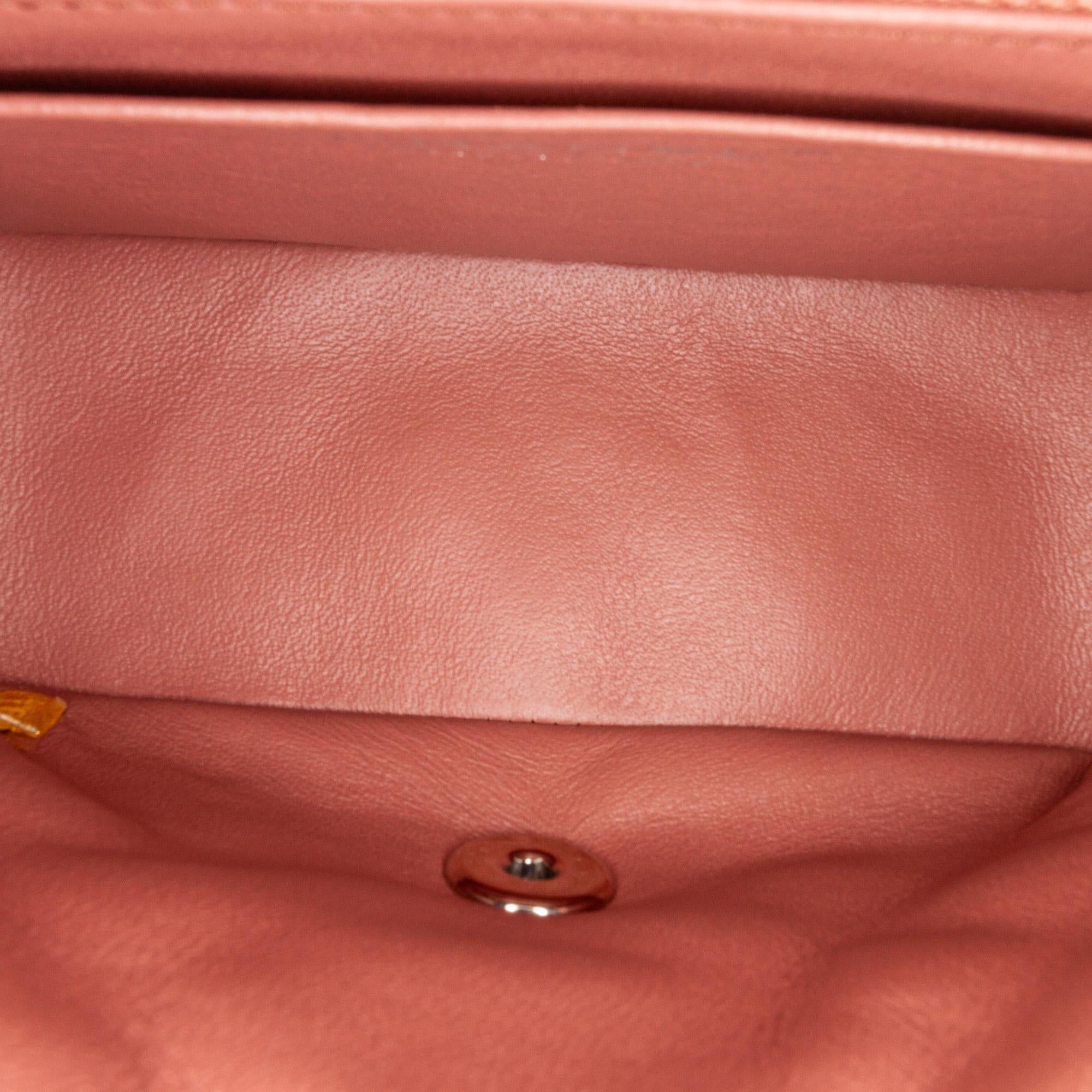 Chanel Mini Classic Square Patent Single Flap (SHG-nmtI7p)