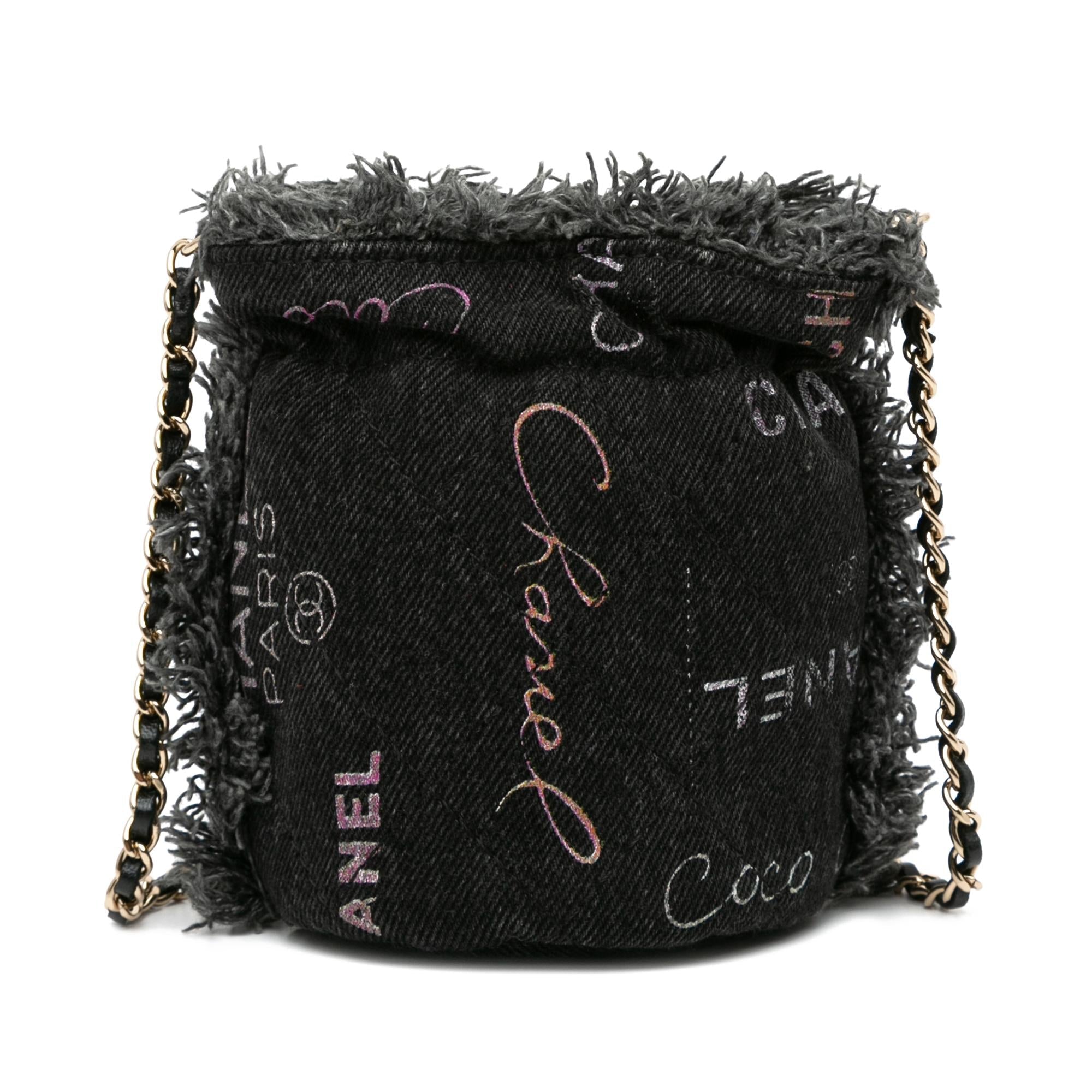 Chanel Mini Denim Mood Bucket with Chain (SHG-LvMq1k)
