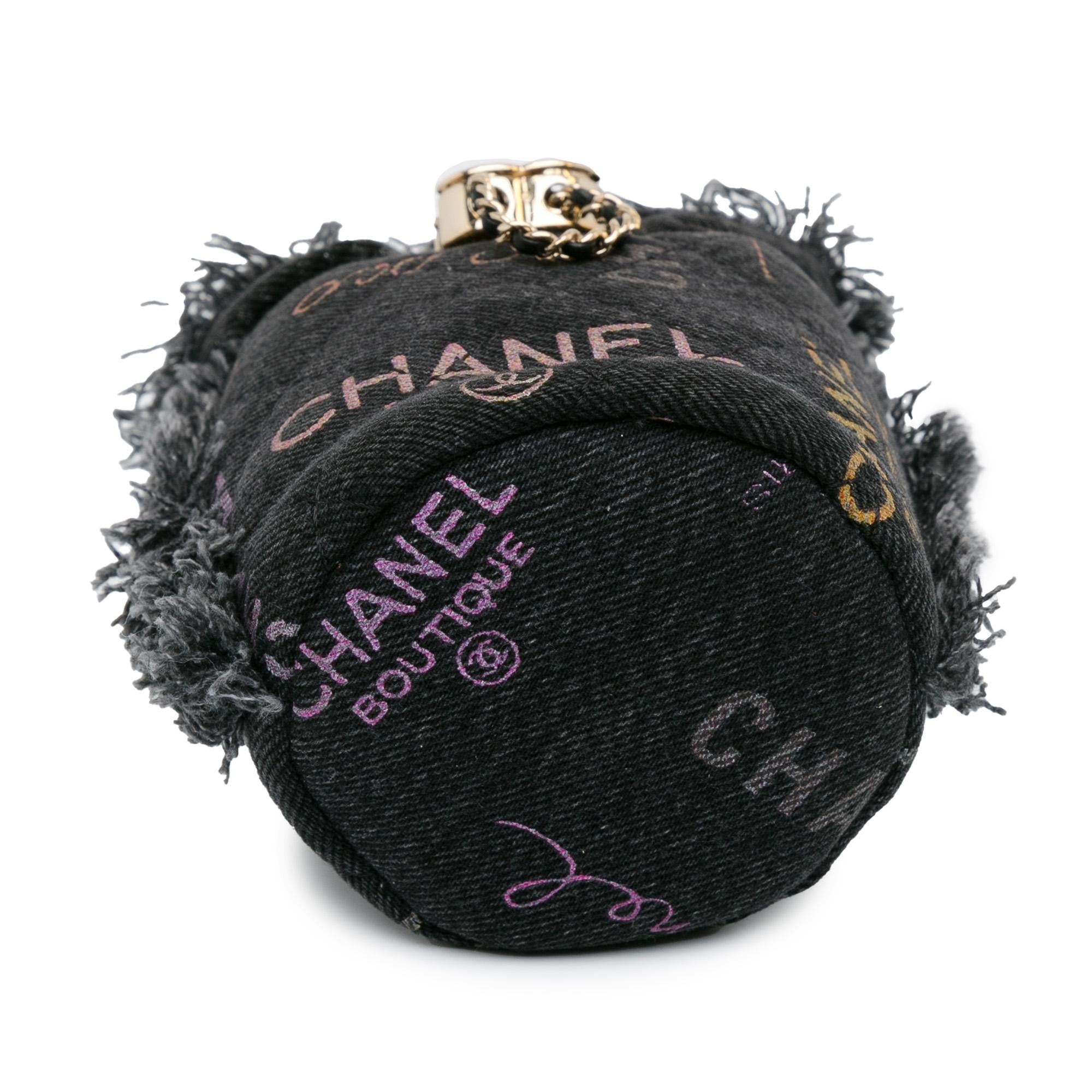 Chanel Mini Denim Mood Bucket with Chain (SHG-B4ElfD)