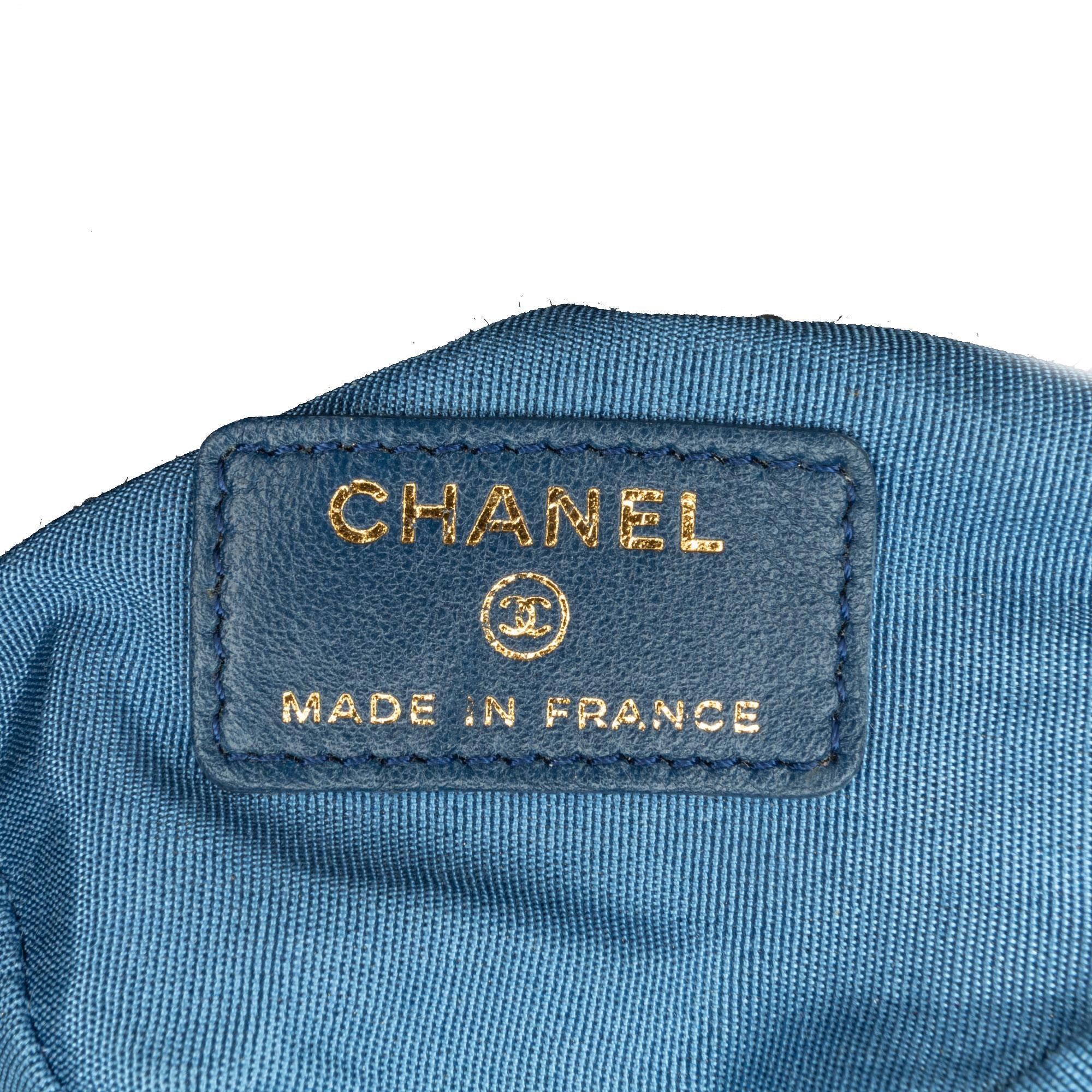 Chanel Mini Denim Mood Bucket with Chain