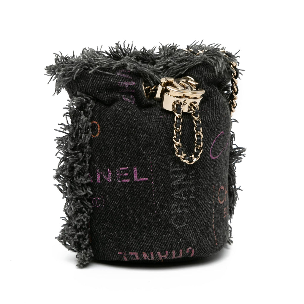 Chanel Mini Denim Mood Bucket with Chain (SHG-1oNNTU)