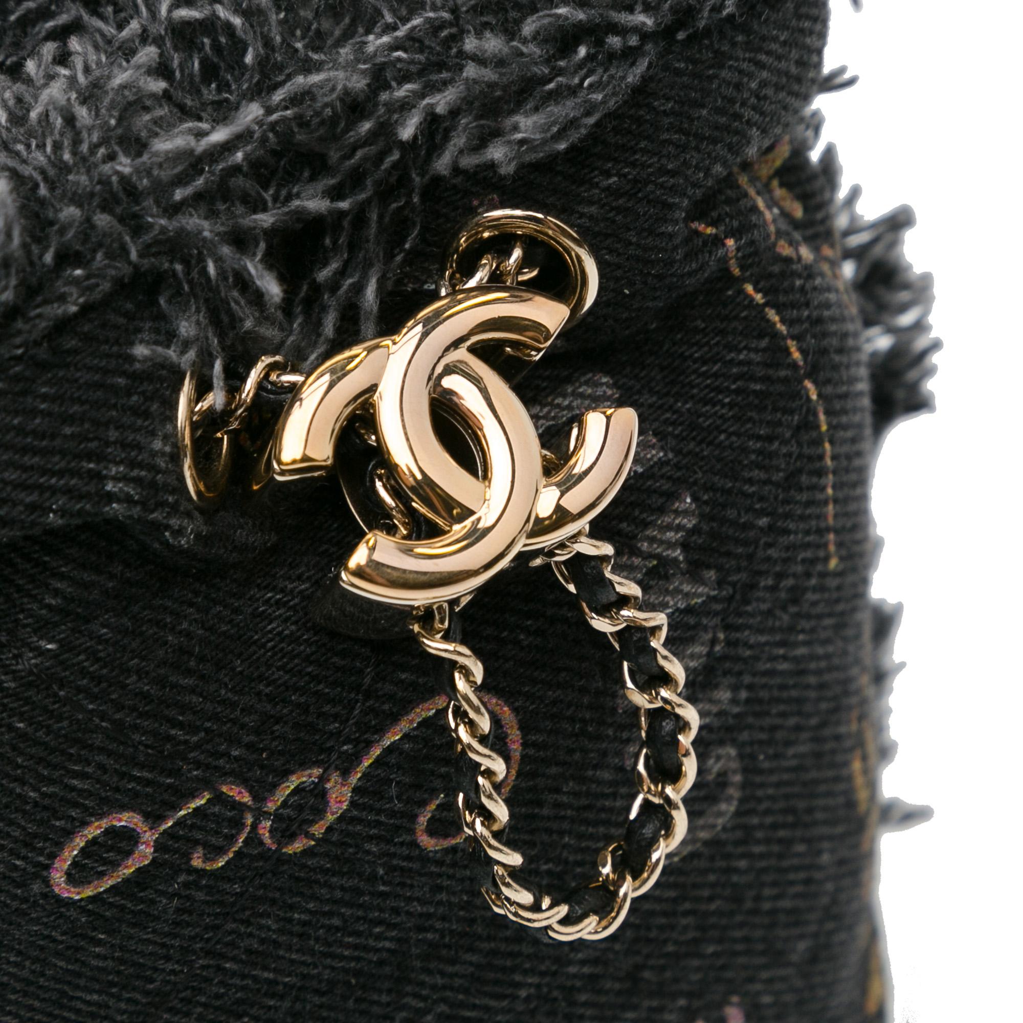 Chanel Mini Denim Mood Bucket with Chain