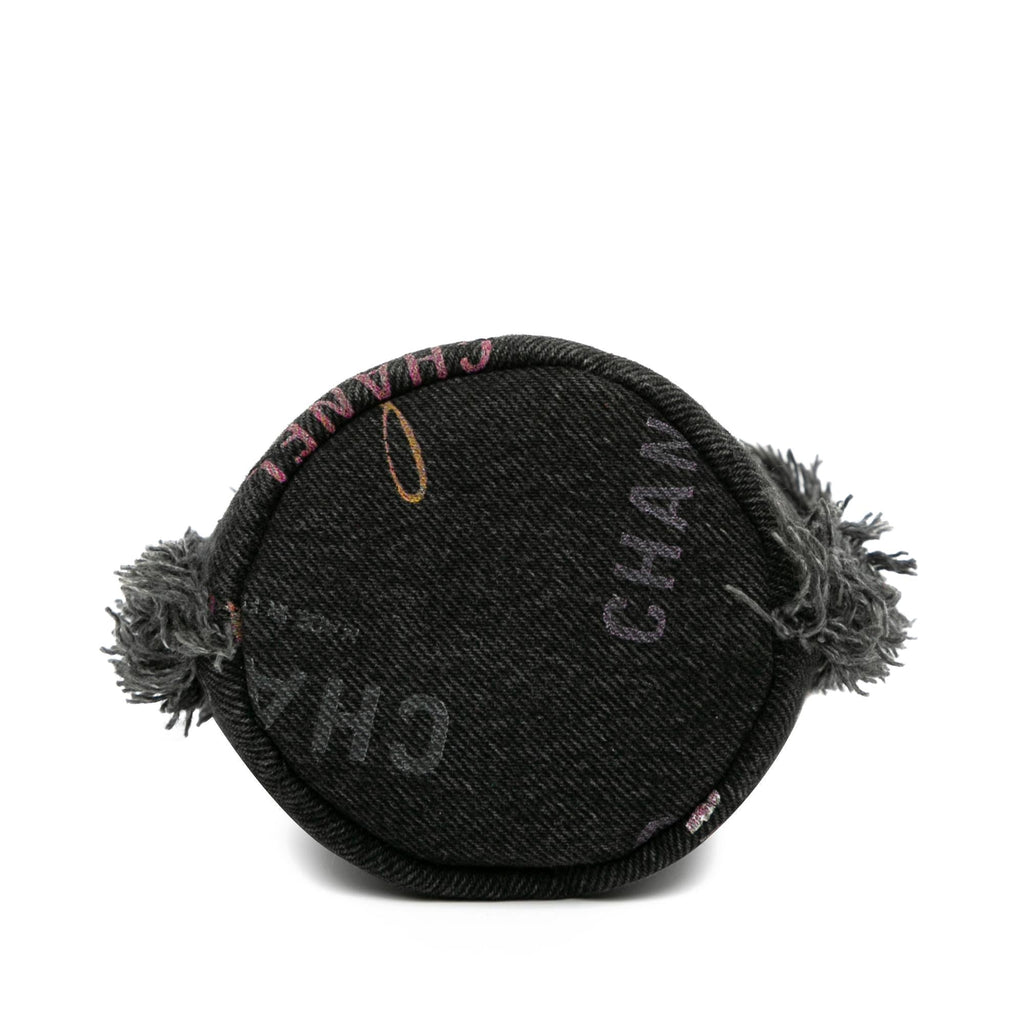 Chanel Mini Denim Mood Bucket with Chain