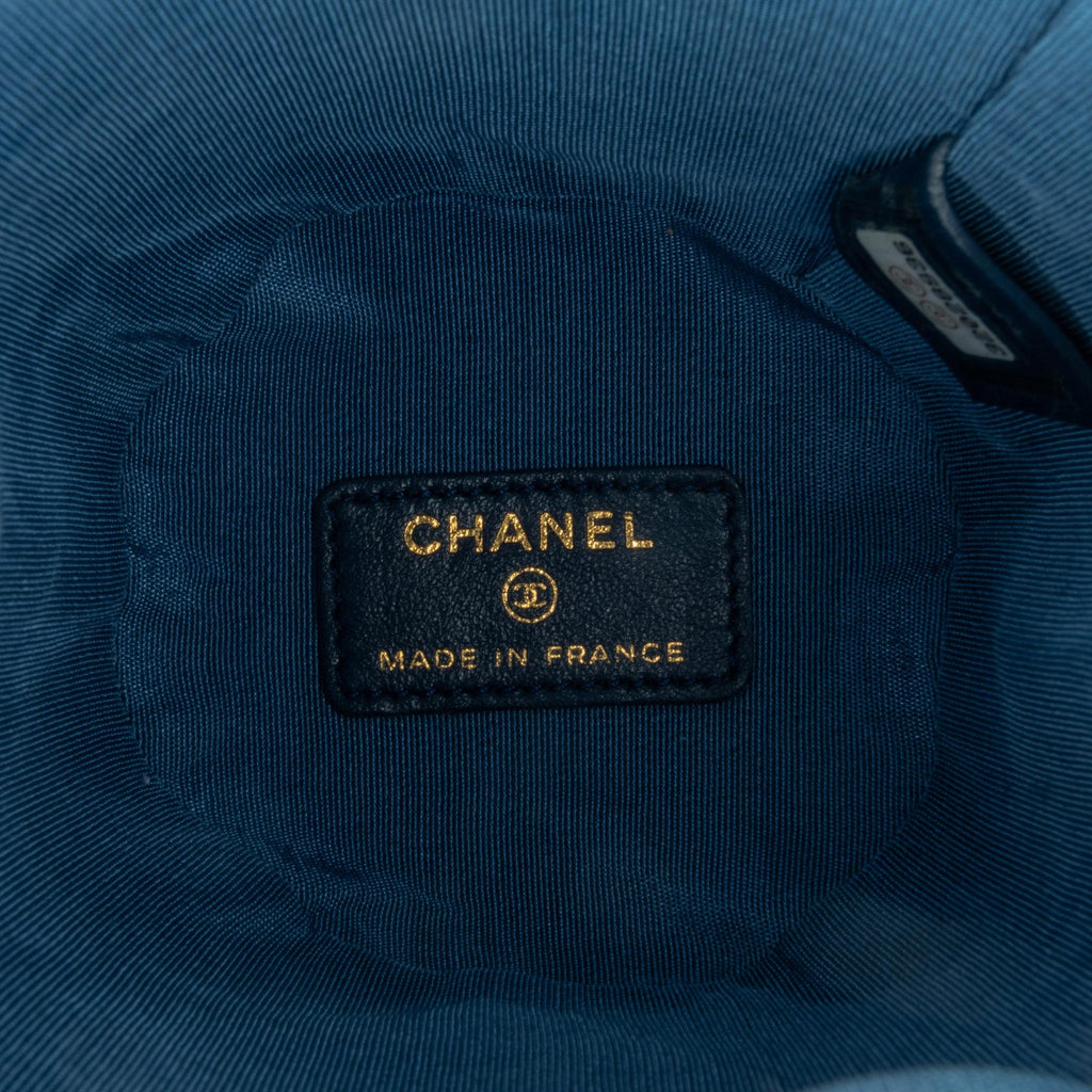 Chanel Mini Denim Mood Bucket with Chain