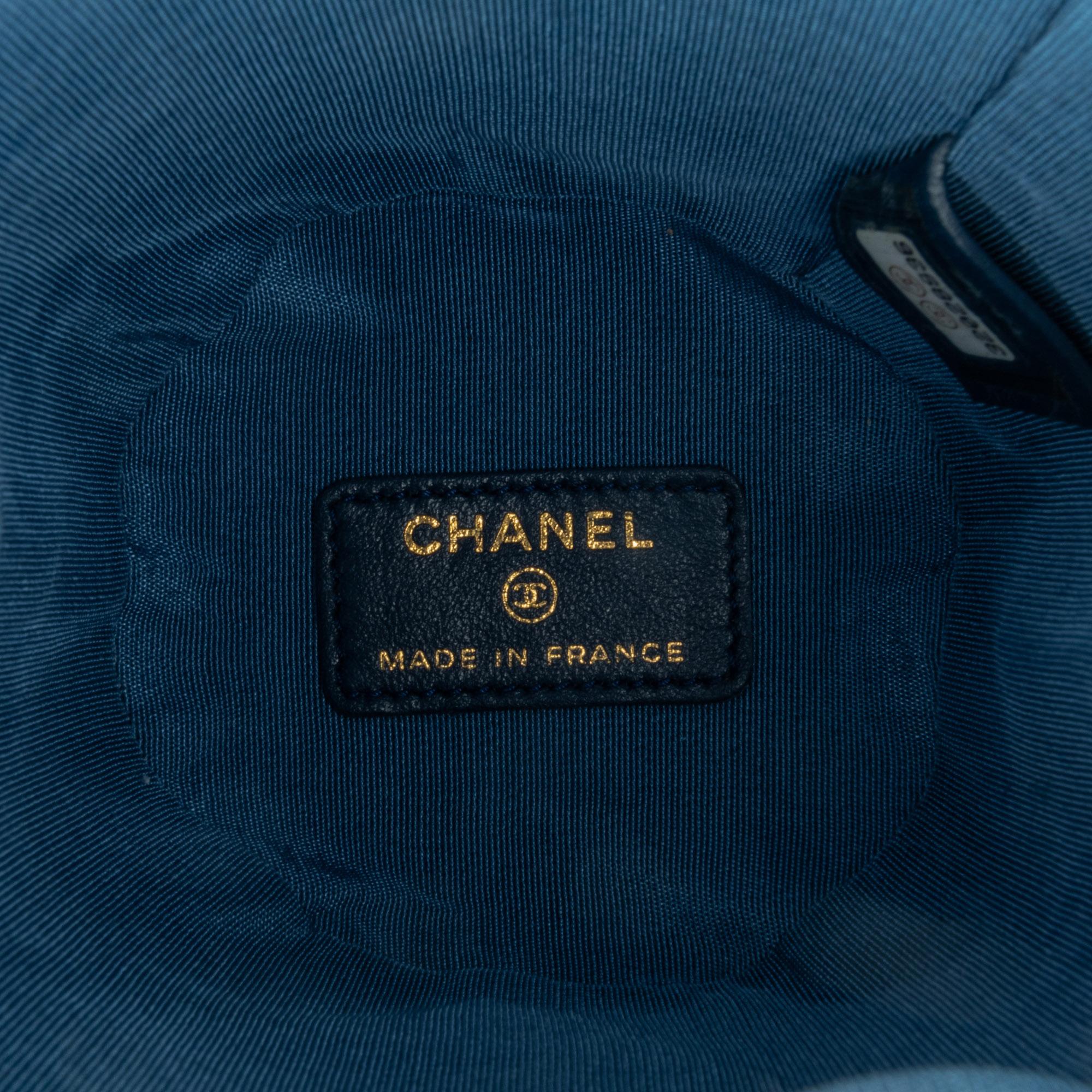Chanel Mini Denim Mood Bucket with Chain