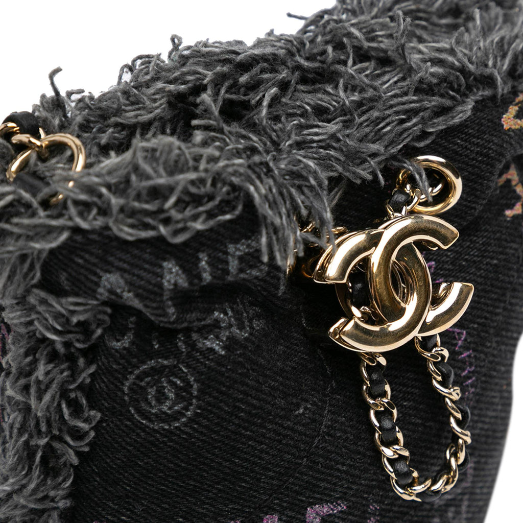 Chanel Mini Denim Mood Bucket with Chain