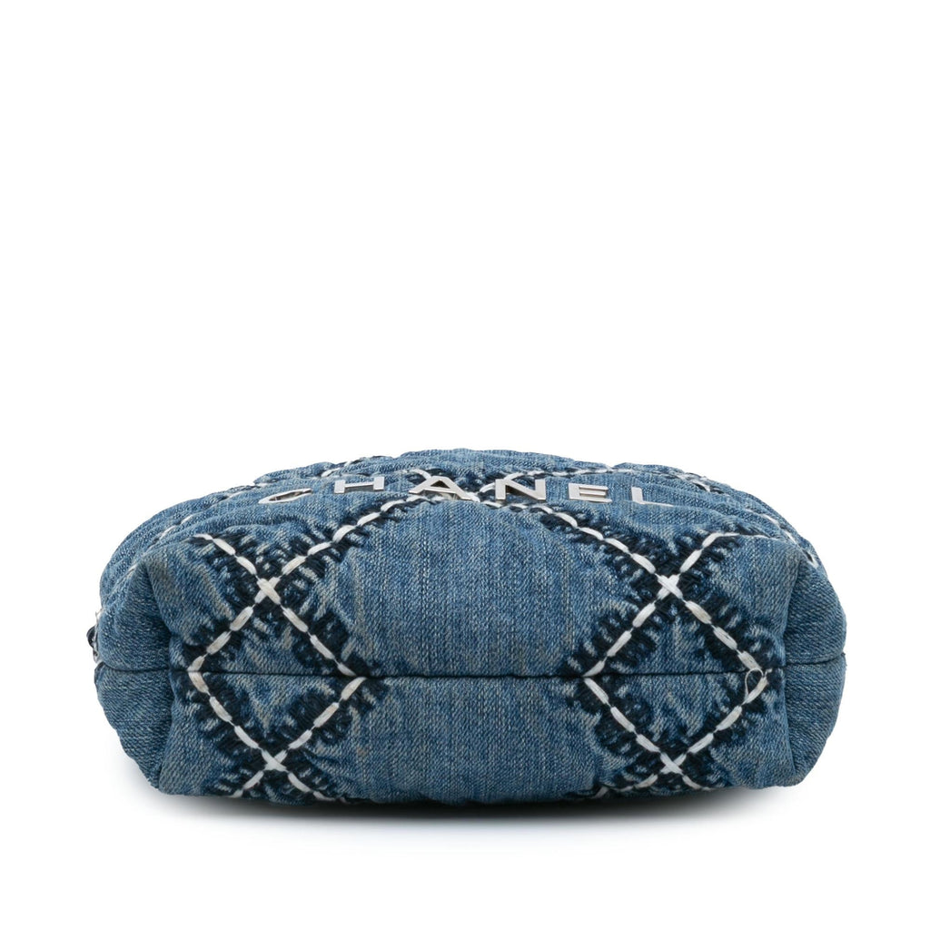Chanel Mini Denim Stitched 22 Handbag