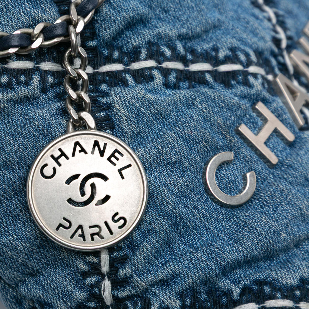 Chanel Mini Denim Stitched 22 Handbag