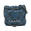 Chanel Mini Denim Stitched 22 Handbag