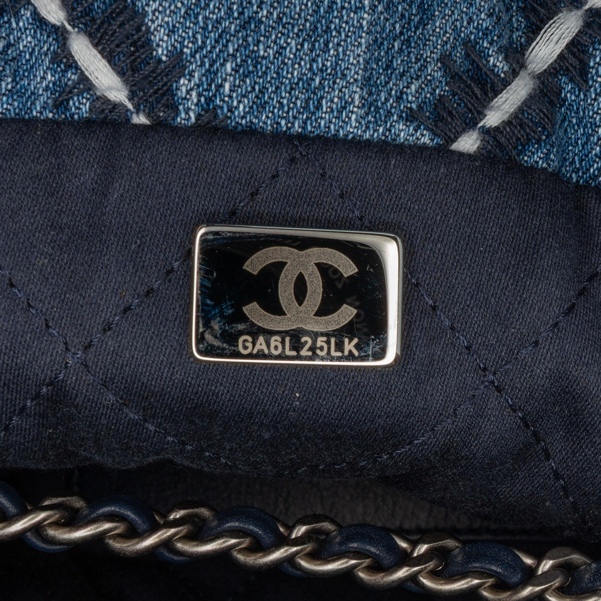Chanel Mini Denim Stitched 22 Handbag