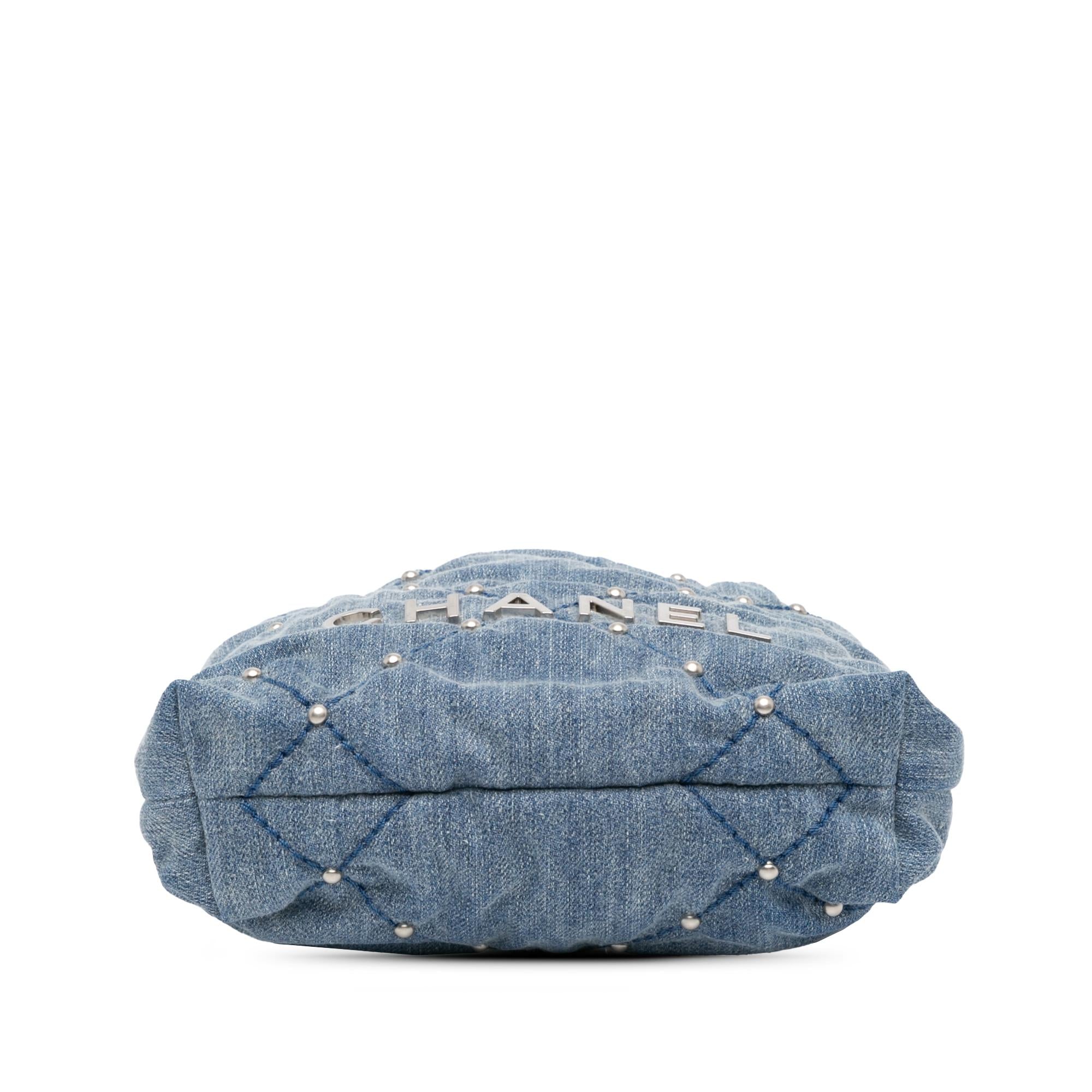Chanel Mini Denim Studded 22 Handbag