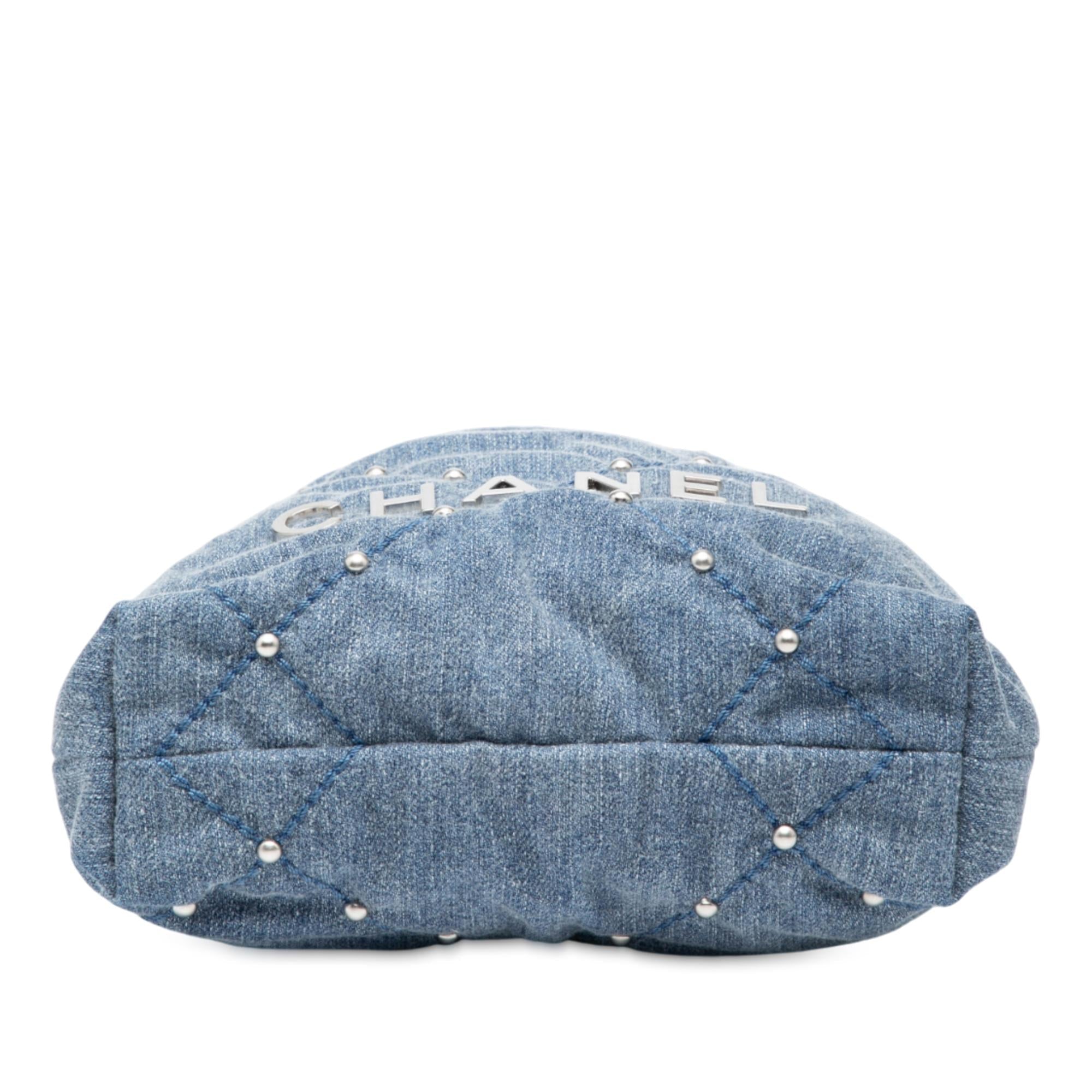 Chanel Mini Denim Studded 22 Handbag