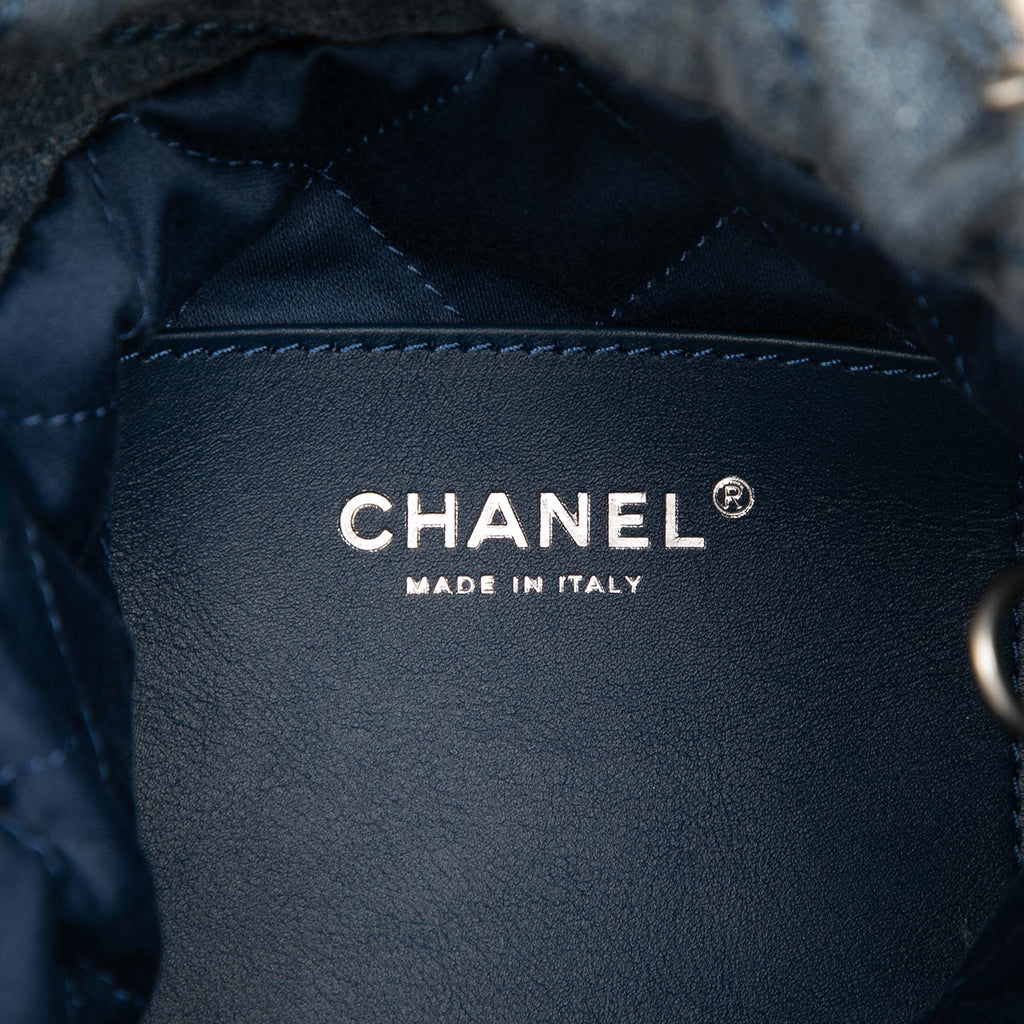 Chanel Mini Denim Studded 22 Handbag