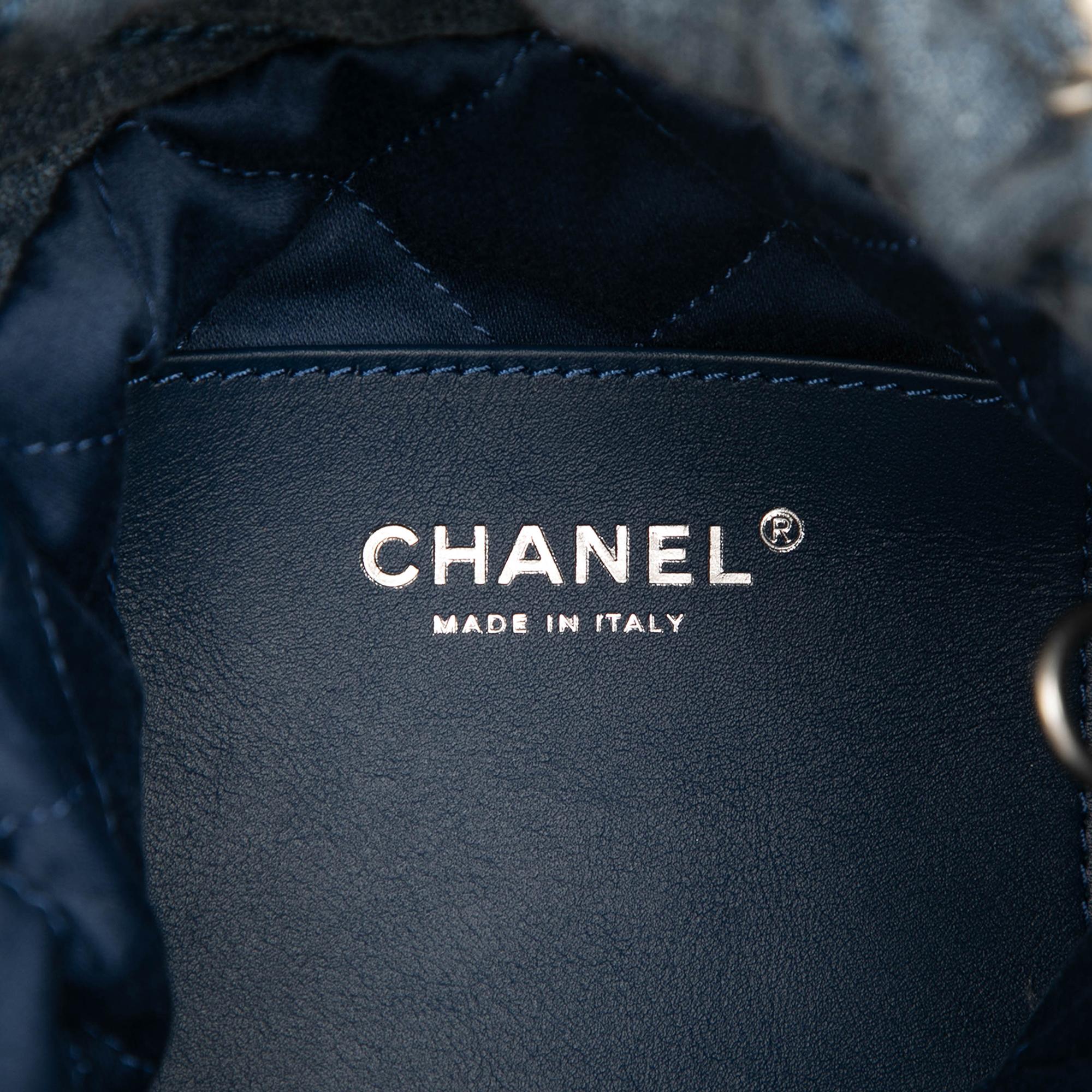 Chanel Mini Denim Studded 22 Handbag