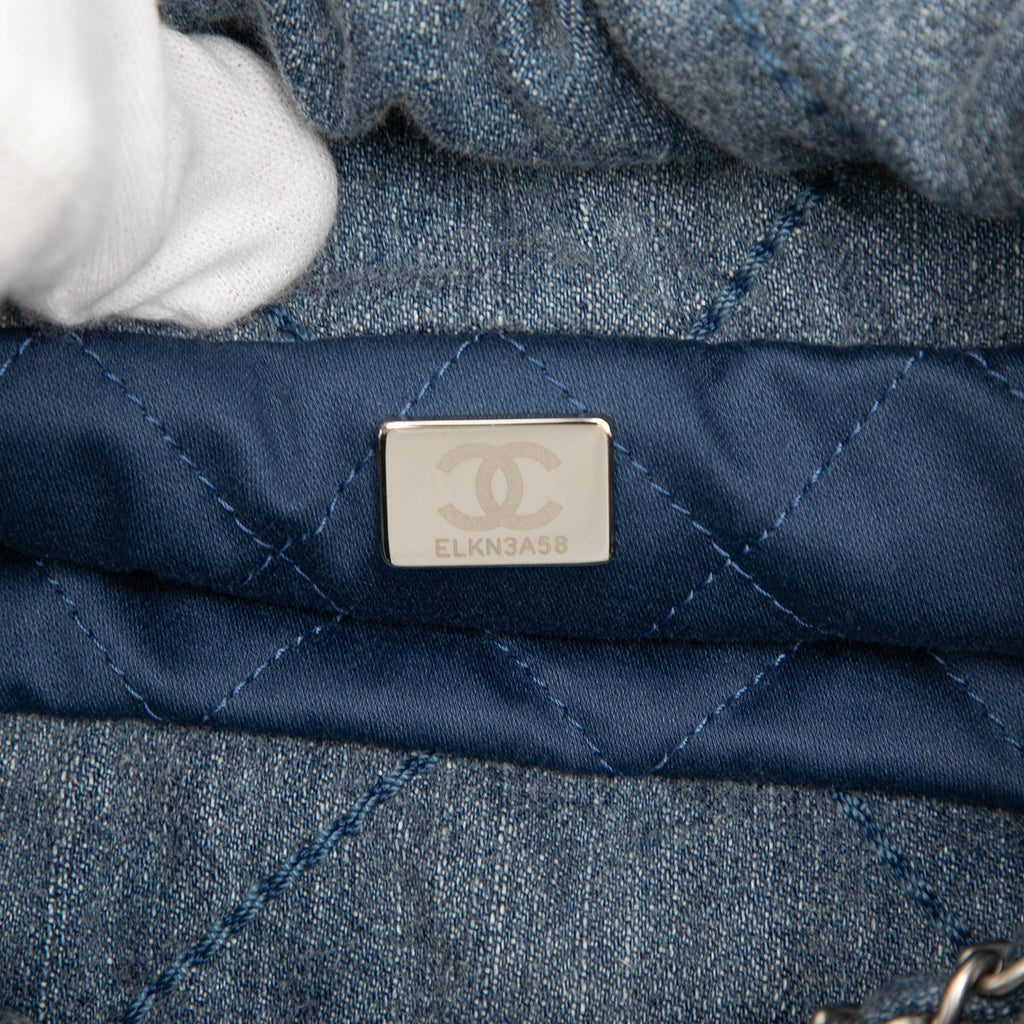 Chanel Mini Denim Studded 22 Handbag