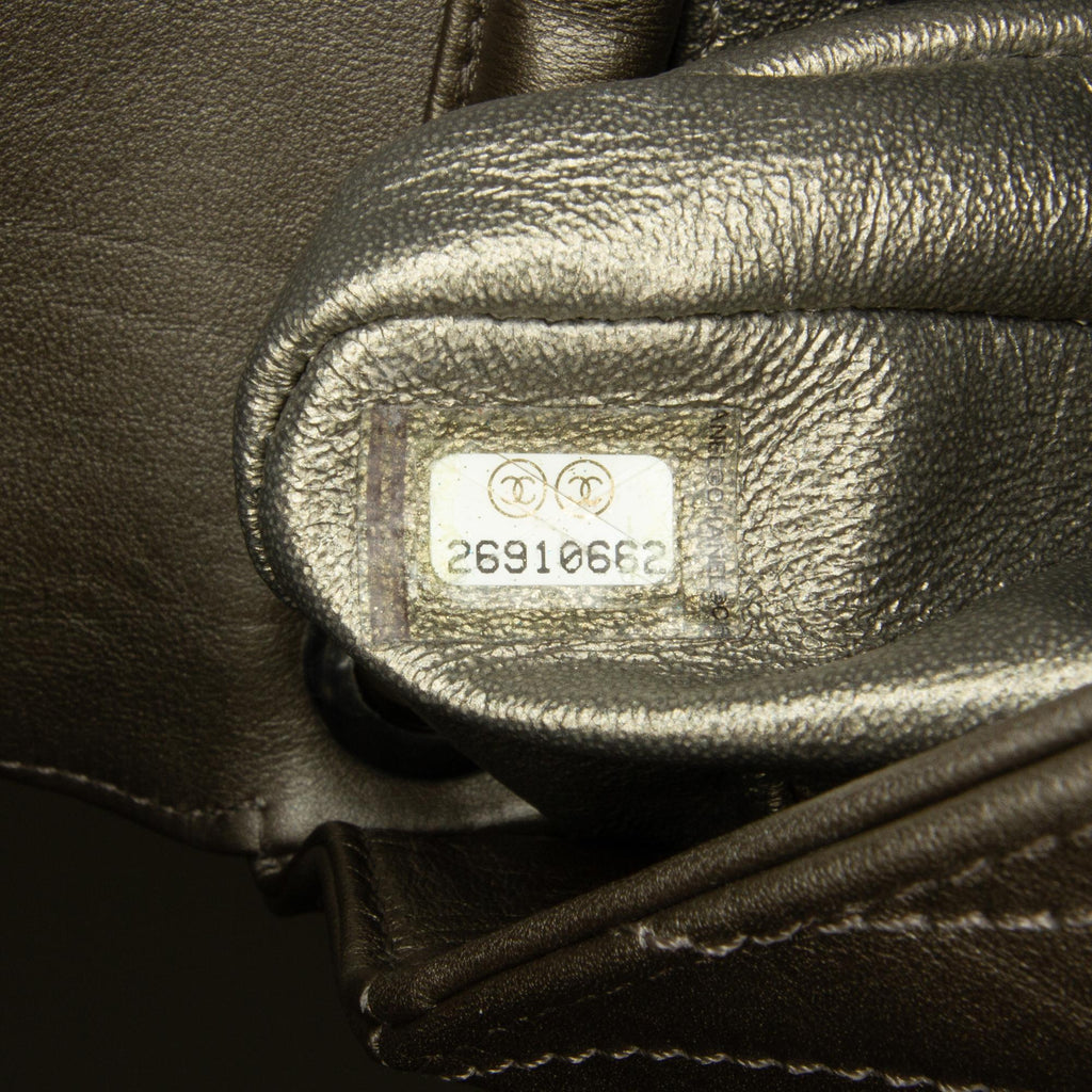 Chanel Mini Embellished Calfskin Chevron Square Envelop Flap
