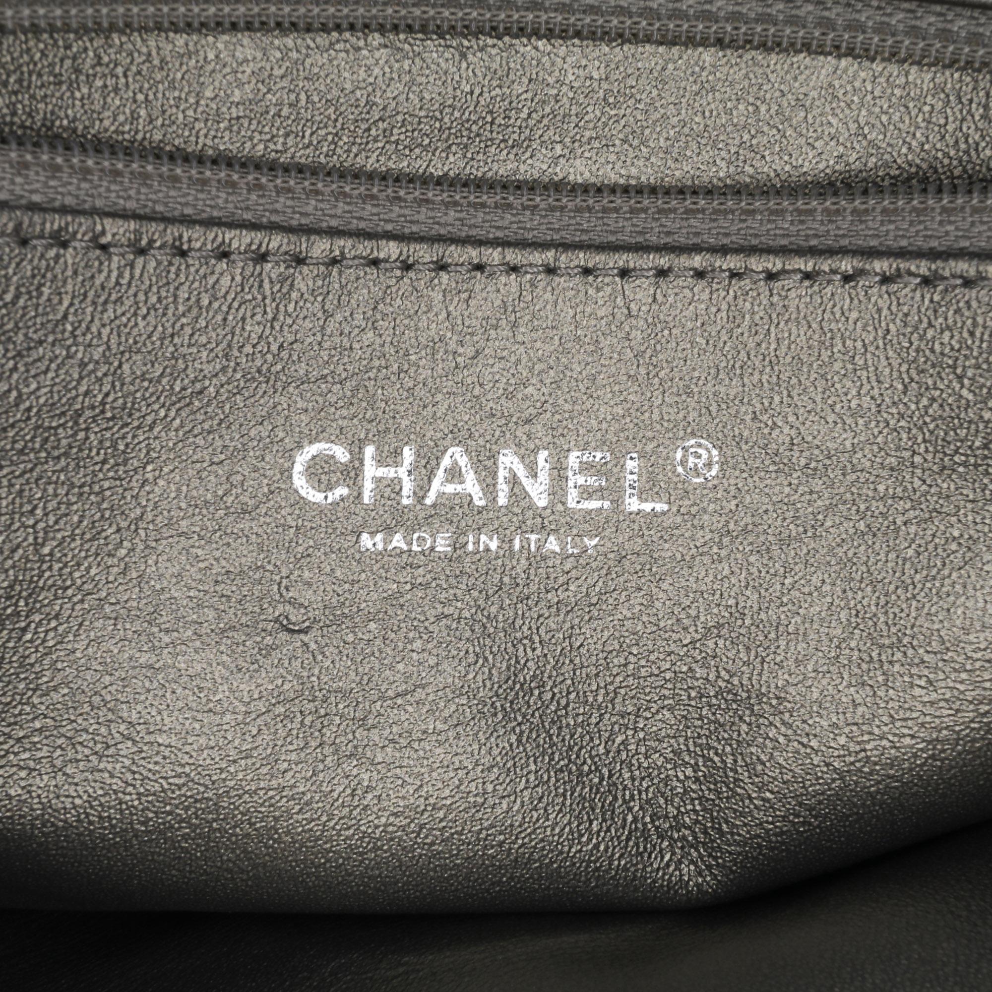 Chanel Mini Embellished Calfskin Chevron Square Envelop Flap