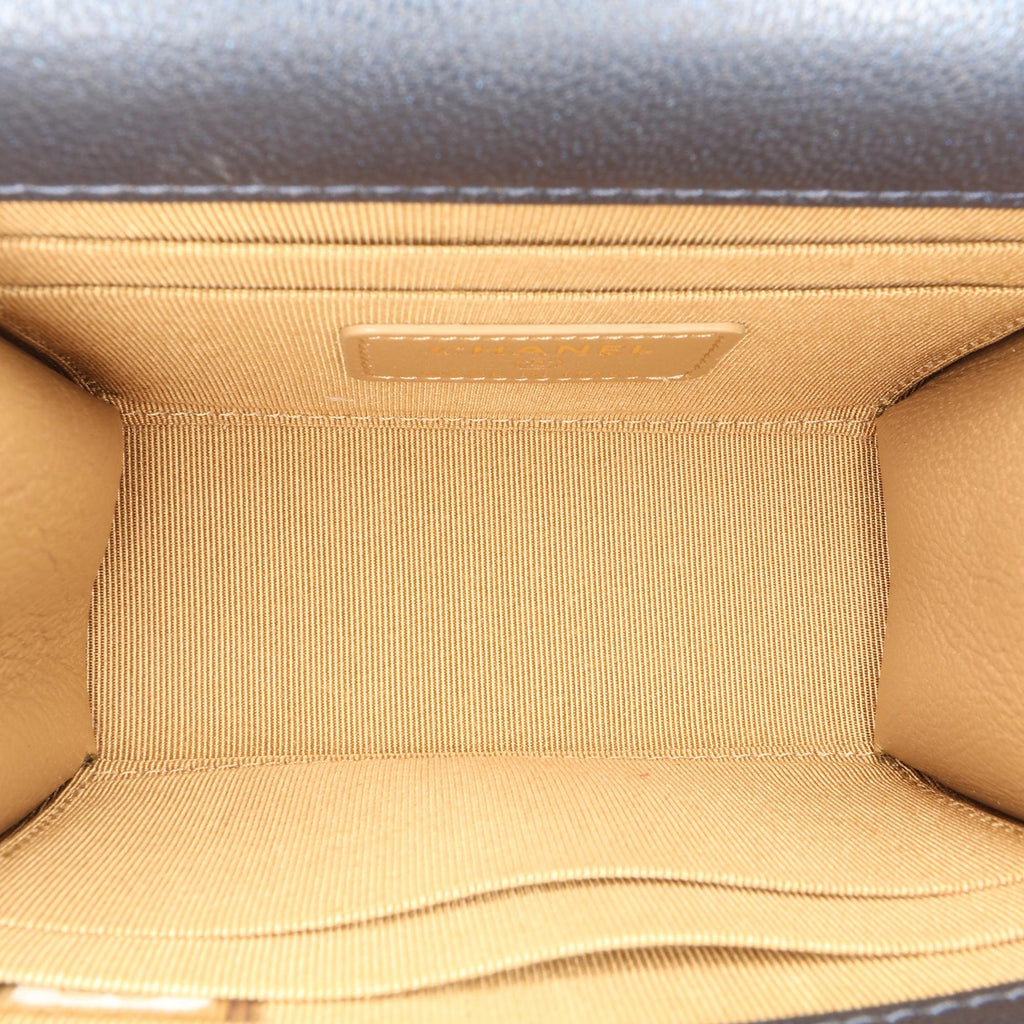 Chanel Mini Goatskin Chic Pearls Clutch On Chain