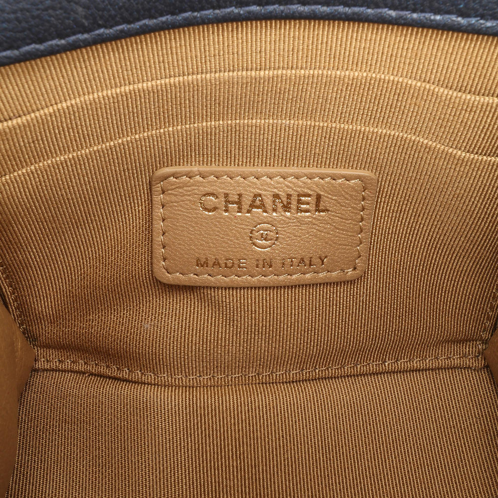 Chanel Mini Goatskin Chic Pearls Clutch On Chain