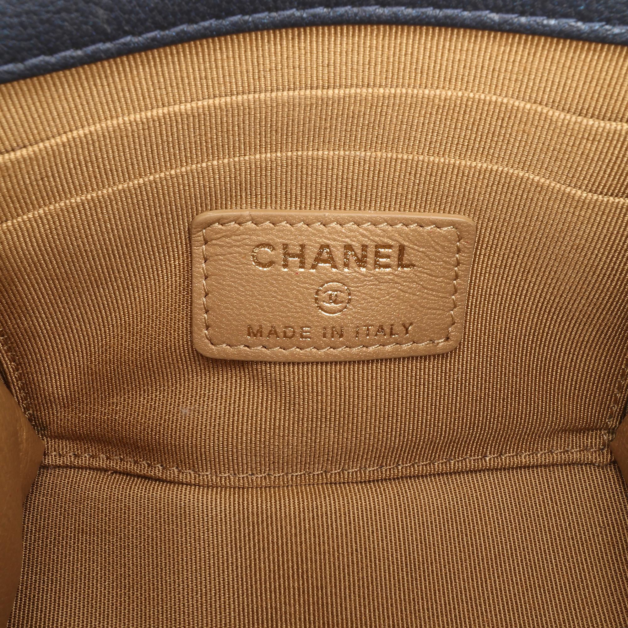 Chanel Mini Goatskin Chic Pearls Clutch On Chain