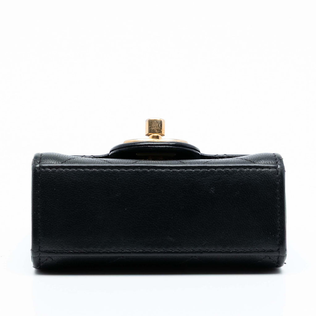 Chanel Mini Goatskin Chic Pearls Clutch On Chain