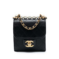 Chanel Mini Goatskin Chic Pearls Clutch On Chain