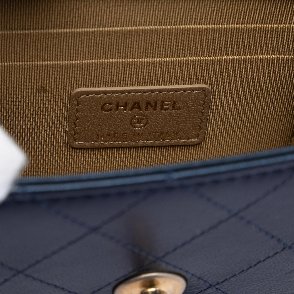 Chanel Mini Goatskin Chic Pearls Clutch On Chain