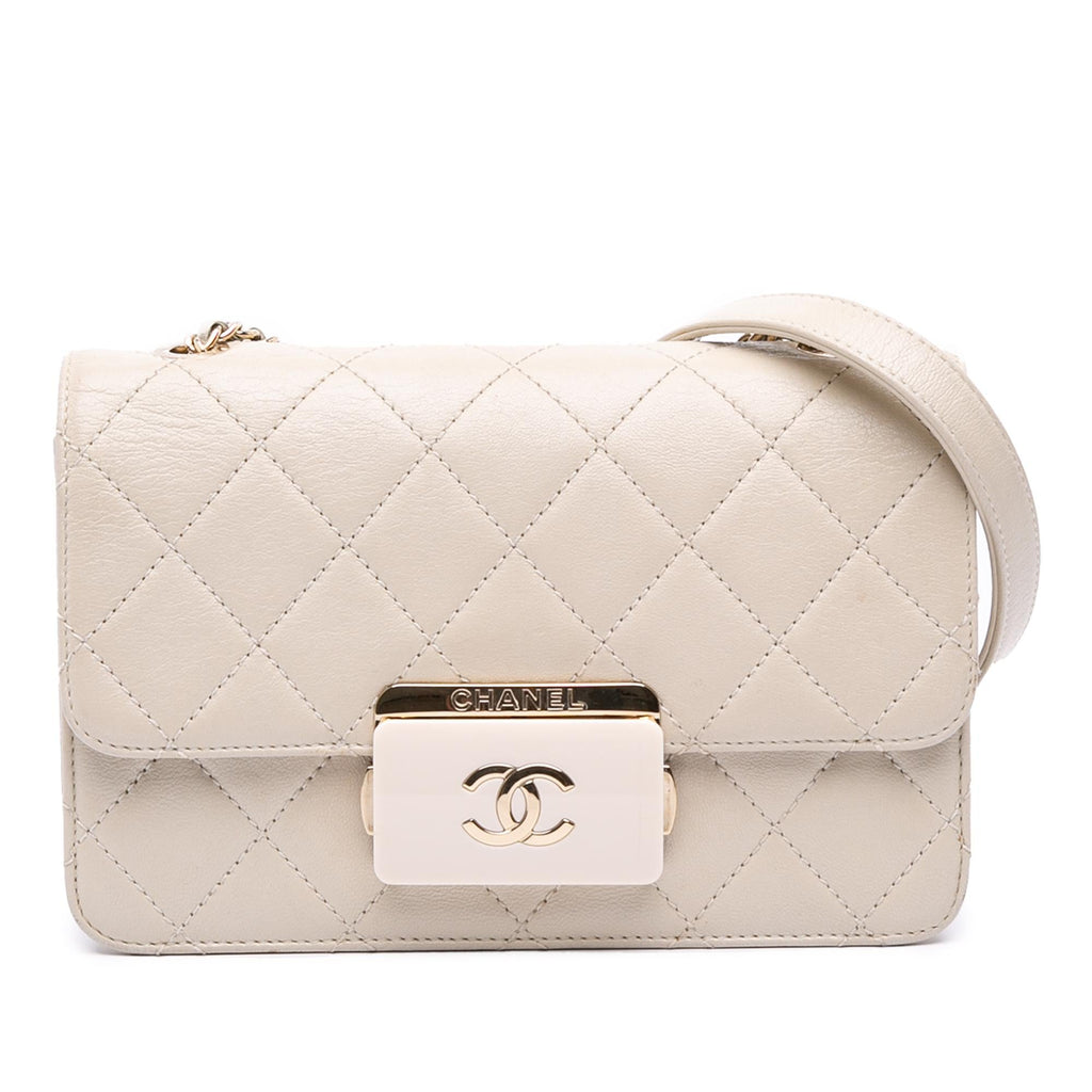 Chanel Mini Lambskin Beauty Lock Flap