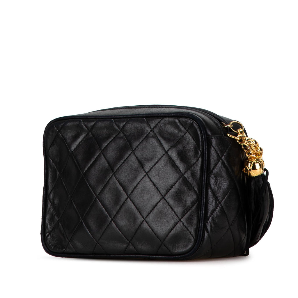 Chanel Mini Lambskin CC Tassel Camera Crossbody (SHG-OVHh6m)