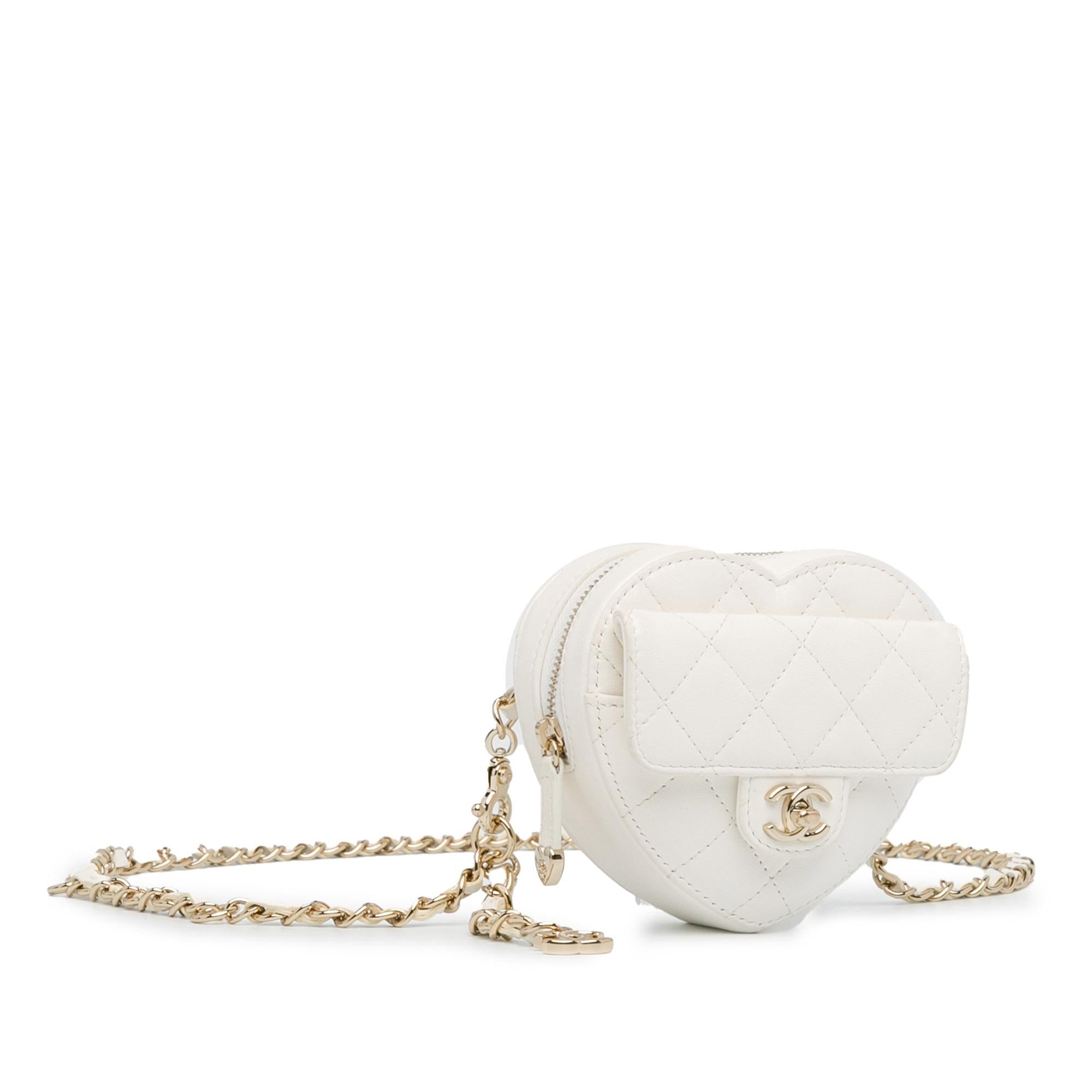 Chanel Mini Lambskin CC in Love Heart Belt Bag (SHG-EvulW7)