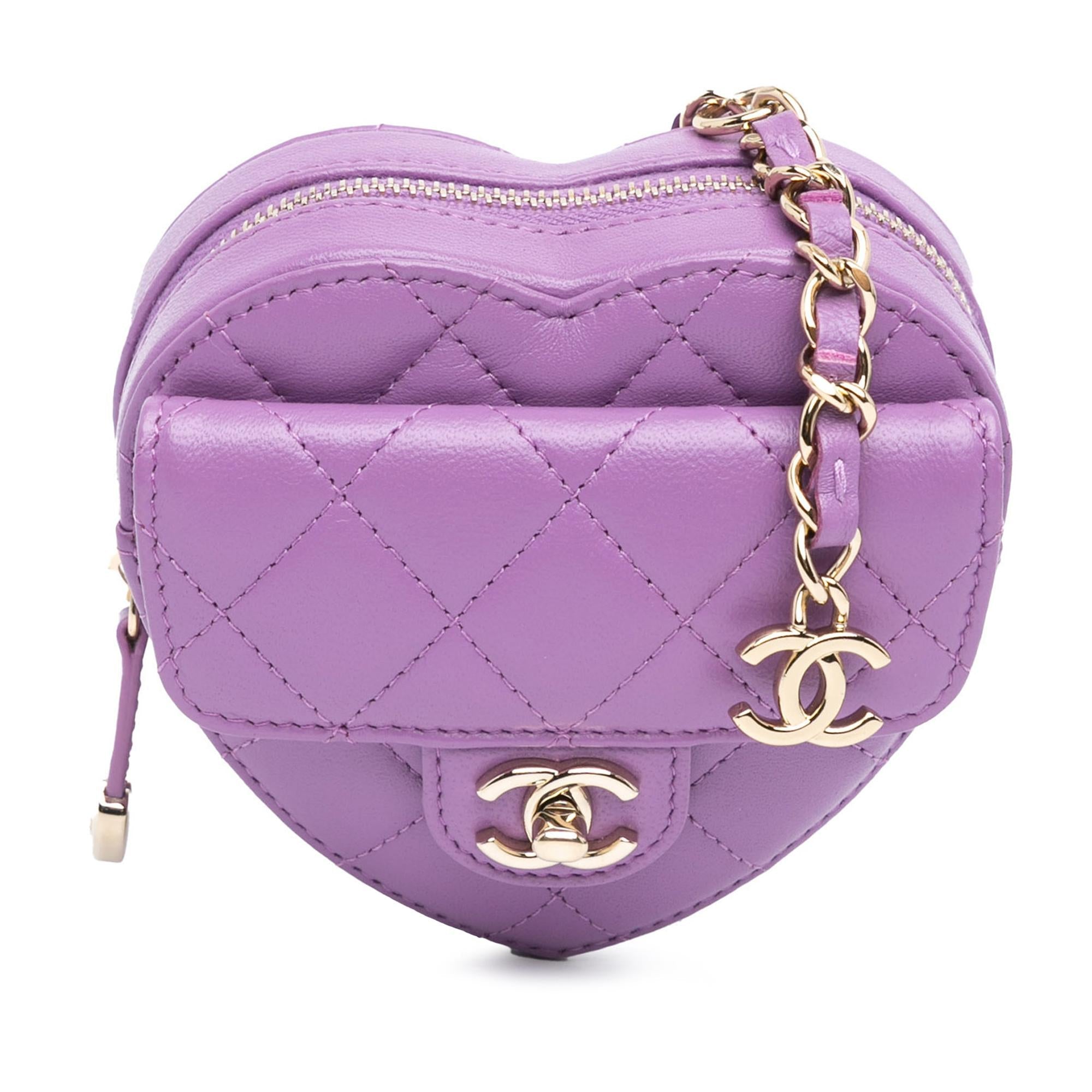 Chanel Mini Lambskin CC in Love Heart Belt Bag