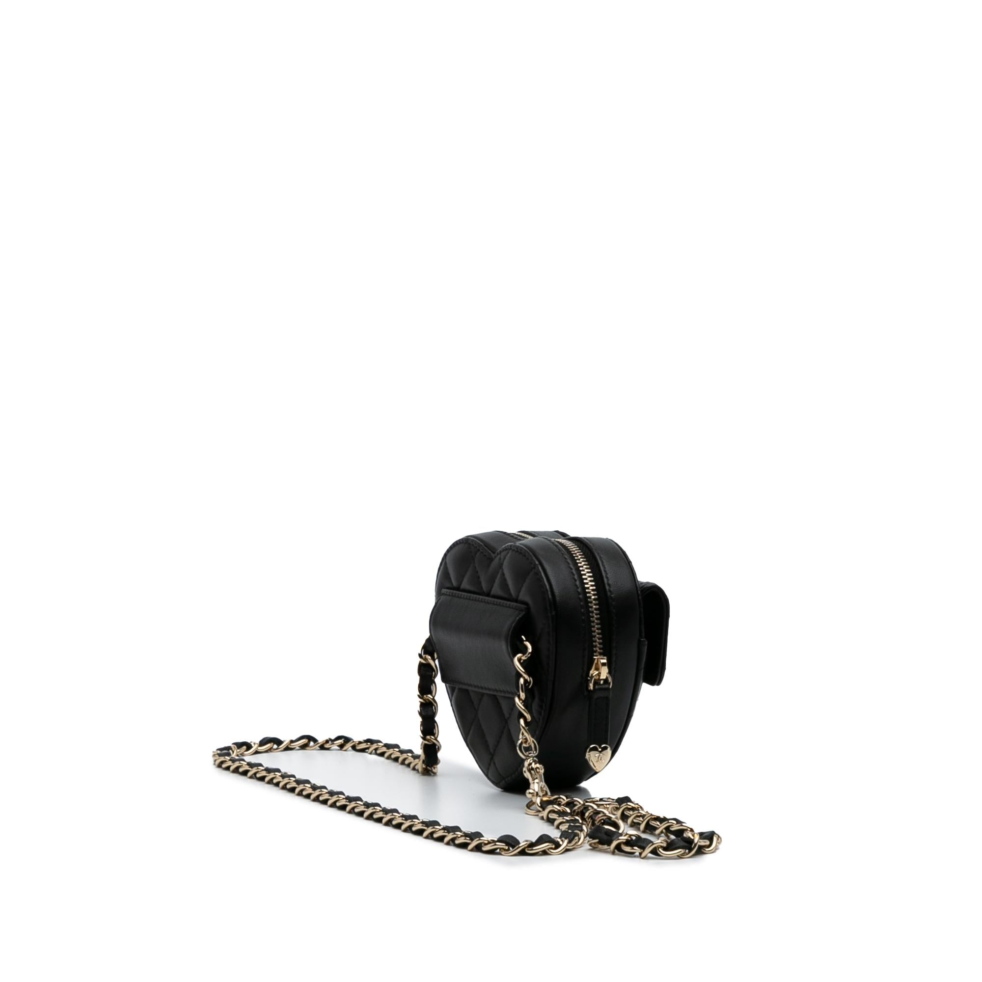 Chanel Mini Lambskin CC in Love Heart Belt Bag
