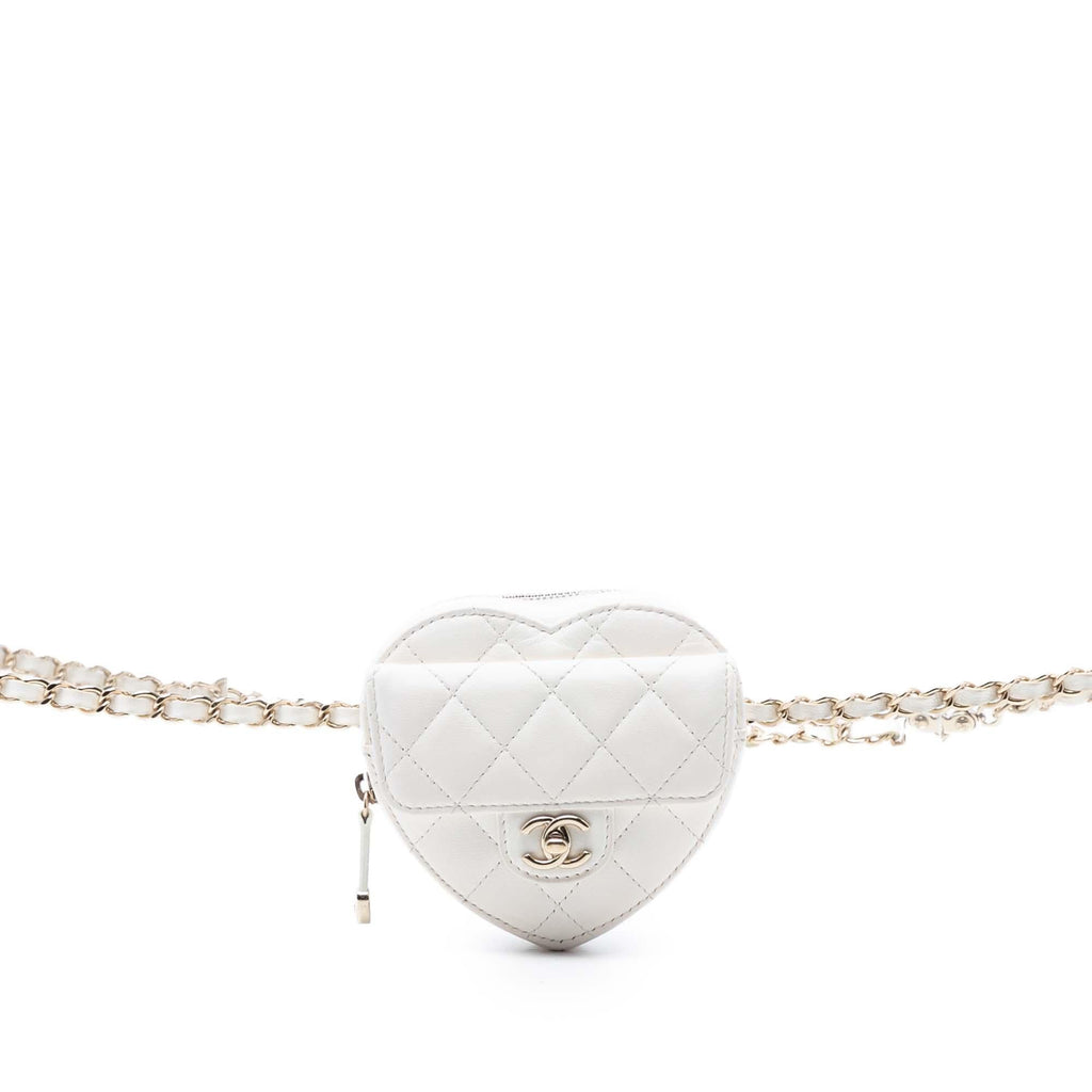 Chanel Mini Lambskin CC in Love Heart Belt Bag