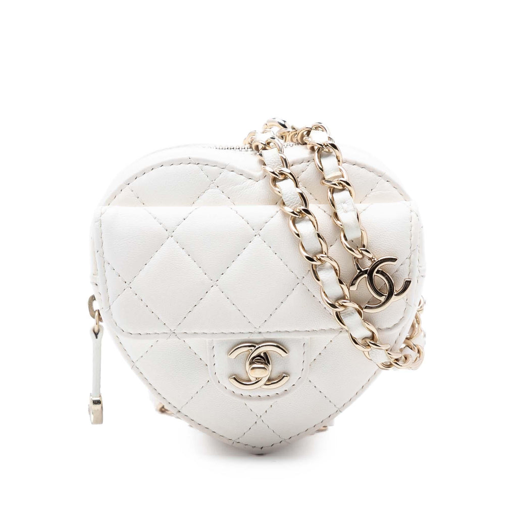 Chanel Mini Lambskin CC in Love Heart Belt Bag
