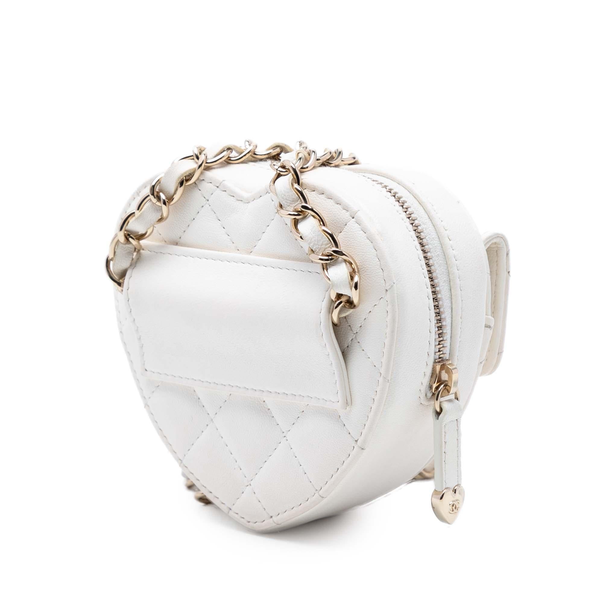 Chanel Mini Lambskin CC in Love Heart Belt Bag