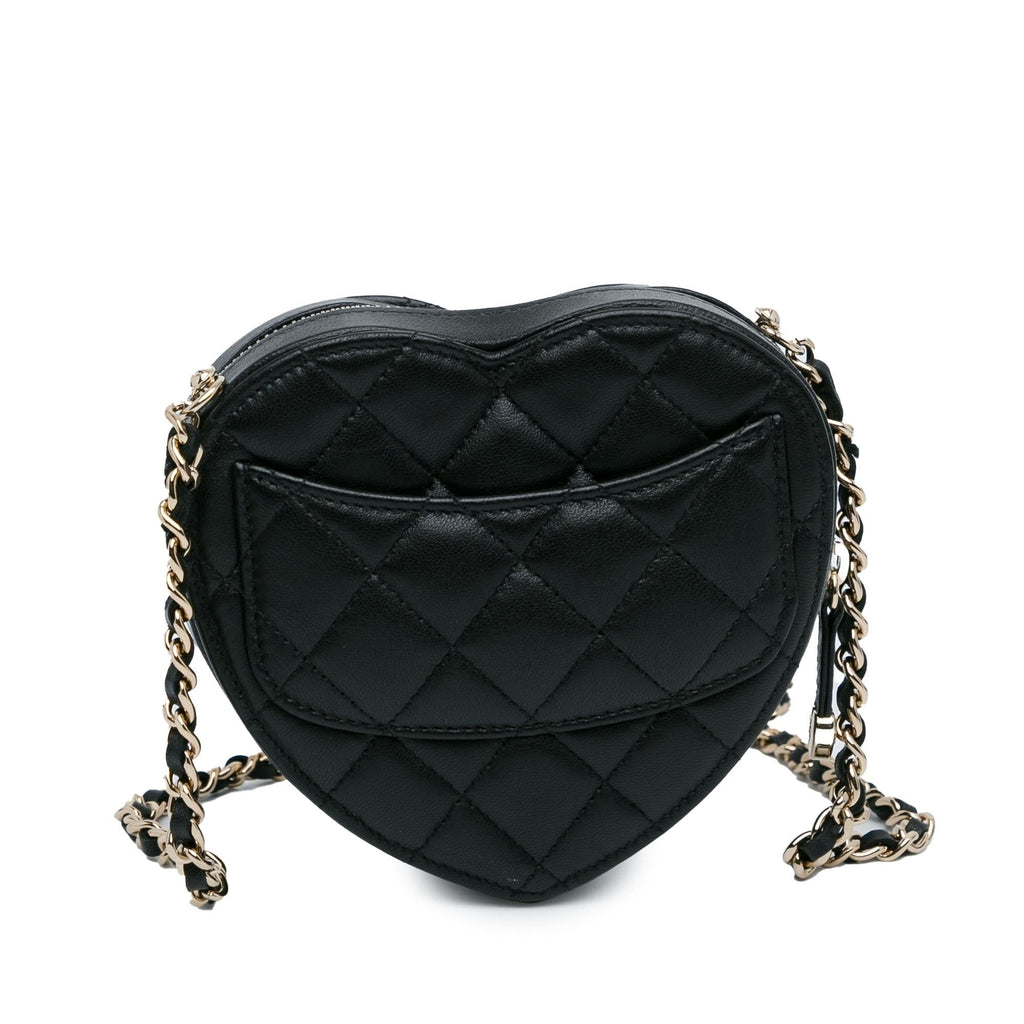 Chanel Mini Lambskin CC in Love Heart Crossbody (SHG-m0vSj8)