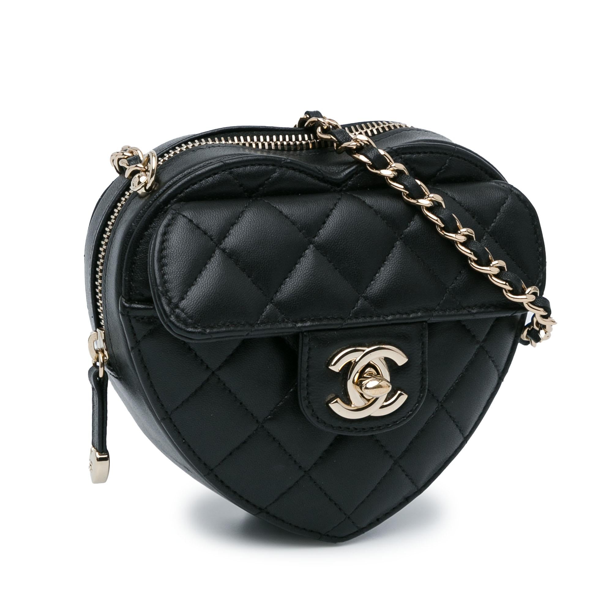 Chanel Mini Lambskin CC in Love Heart Crossbody (SHG-m0vSj8)