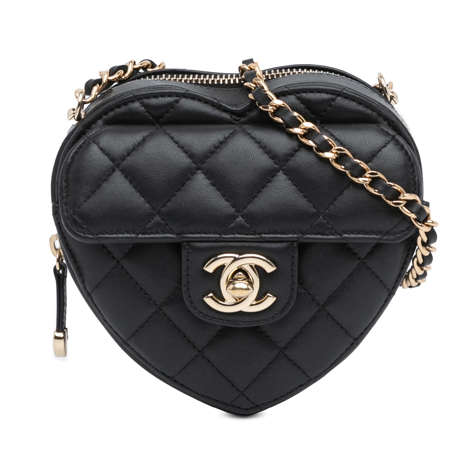 Chanel Mini Lambskin CC in Love Heart Crossbody