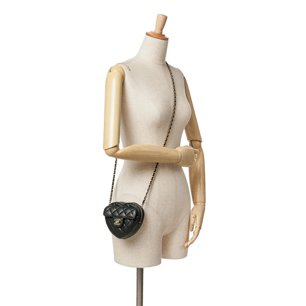 Chanel Mini Lambskin CC in Love Heart Crossbody