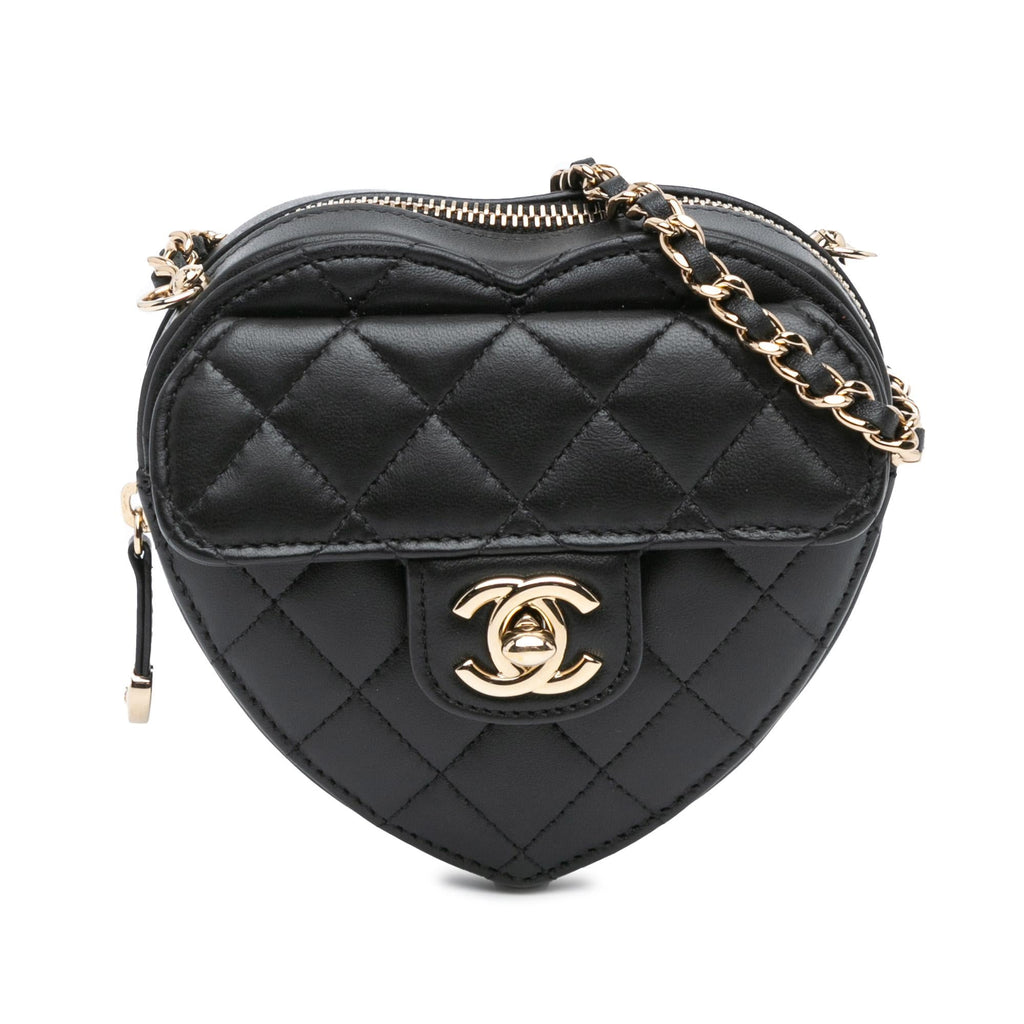 Chanel Mini Lambskin CC in Love Heart Crossbody
