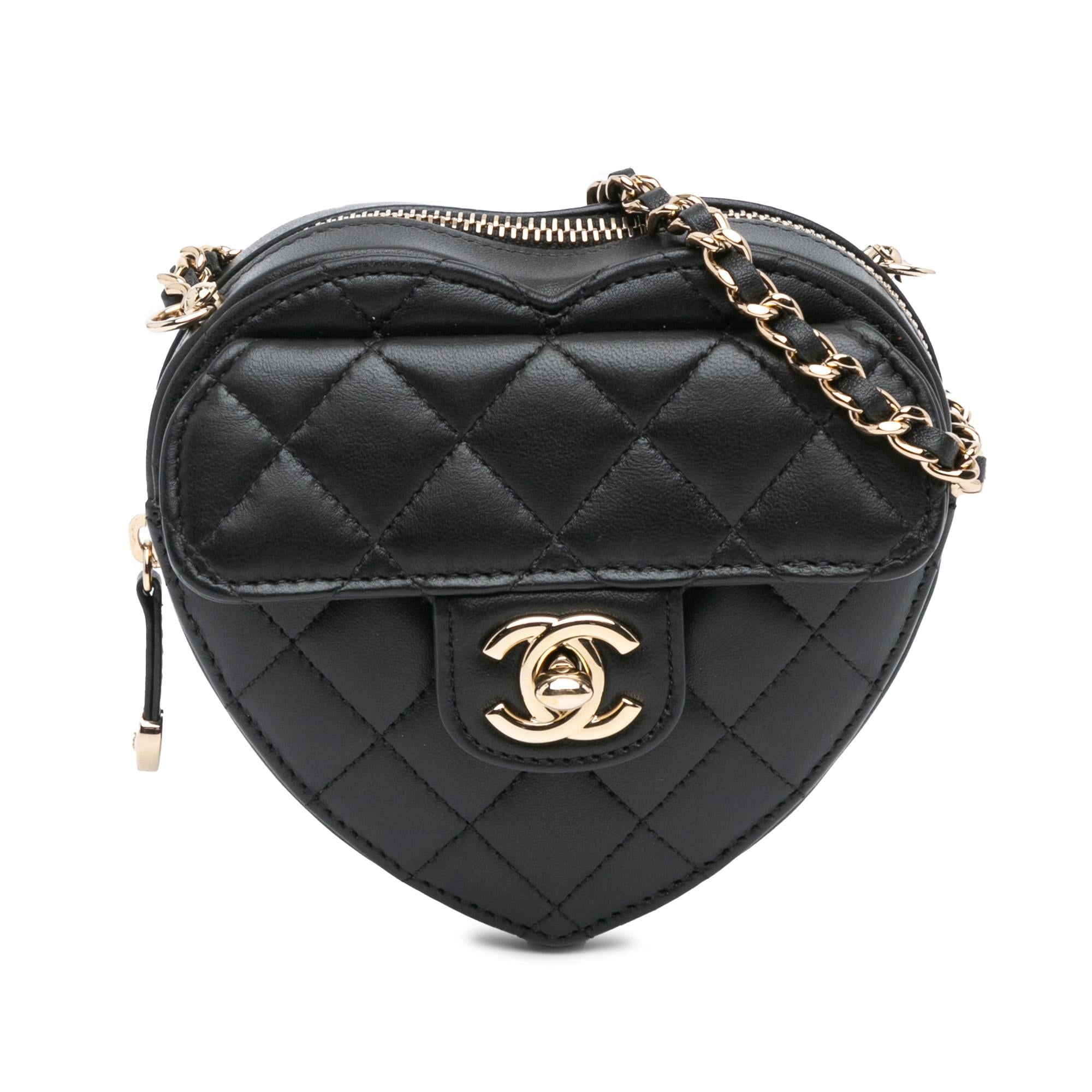 Chanel Mini Lambskin CC in Love Heart Crossbody