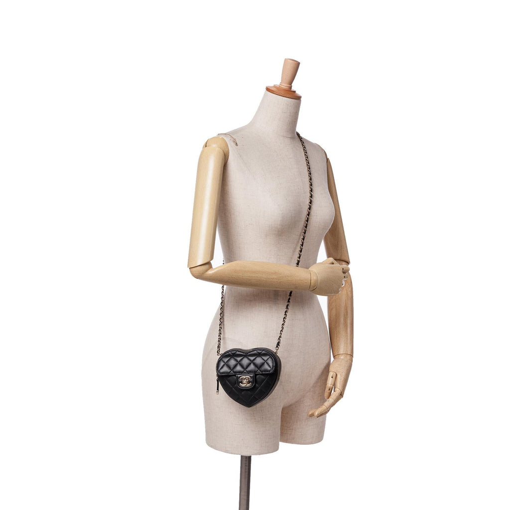 Chanel Mini Lambskin CC in Love Heart Crossbody