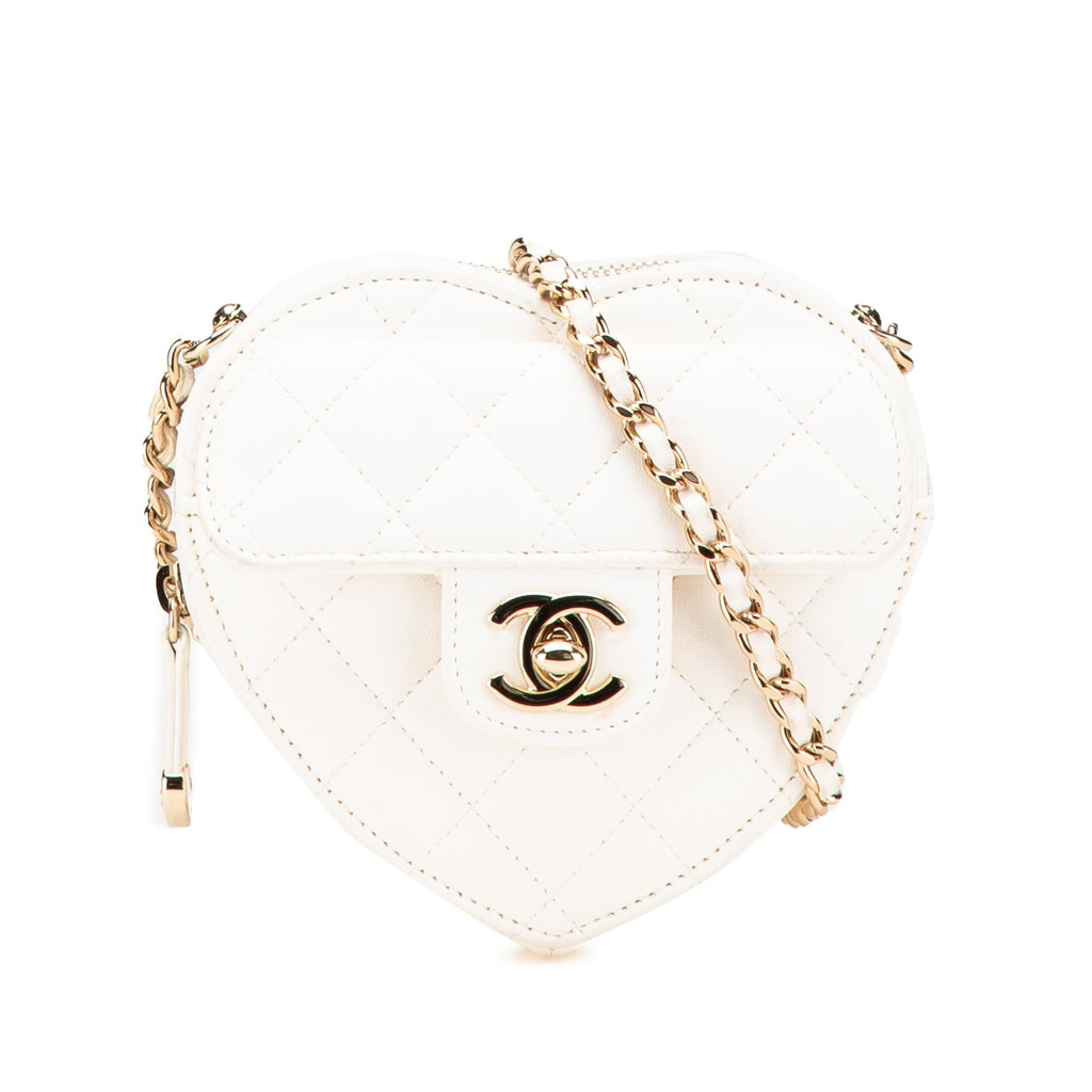 Chanel Mini Lambskin CC in Love Heart Crossbody