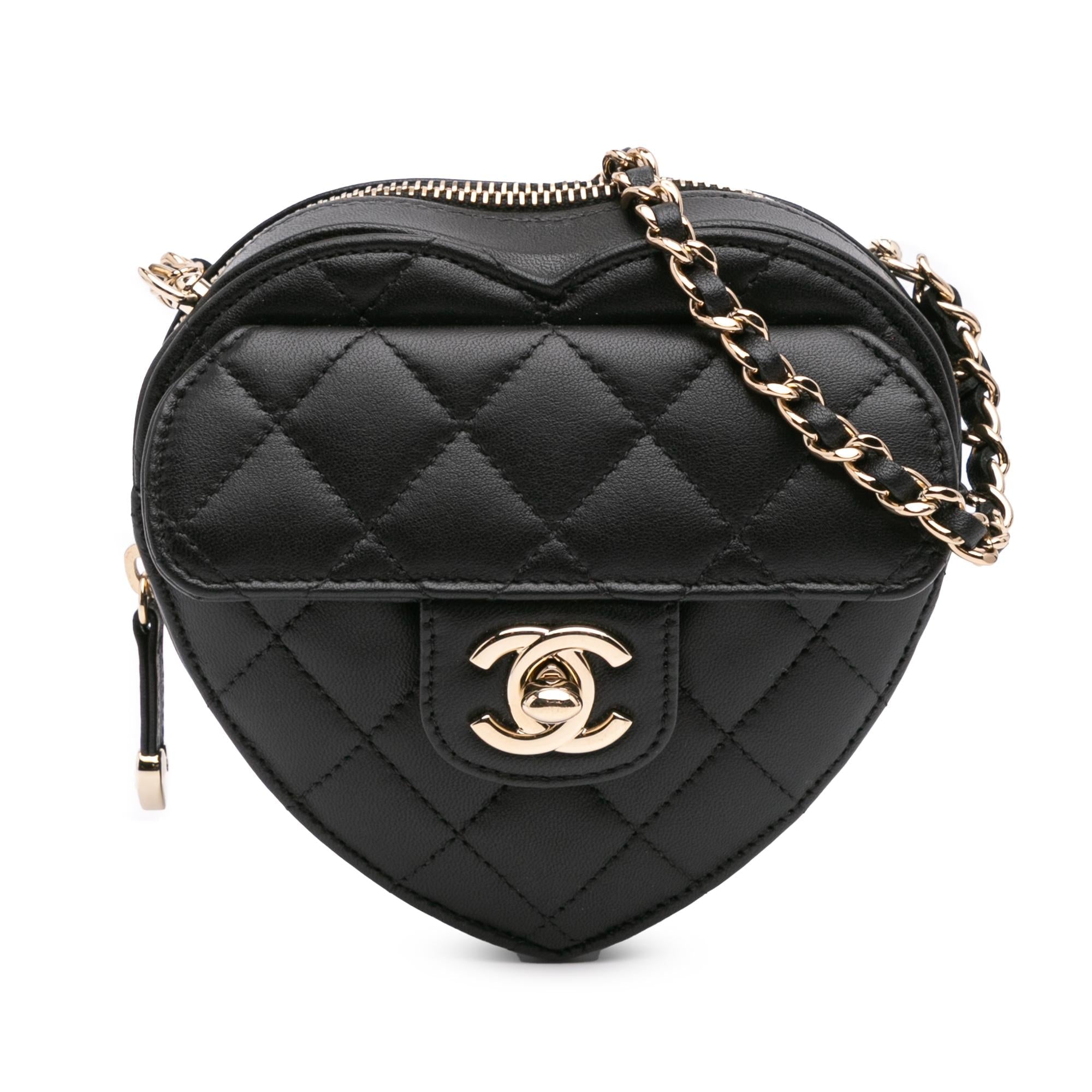 Chanel Mini Lambskin CC in Love Heart Crossbody